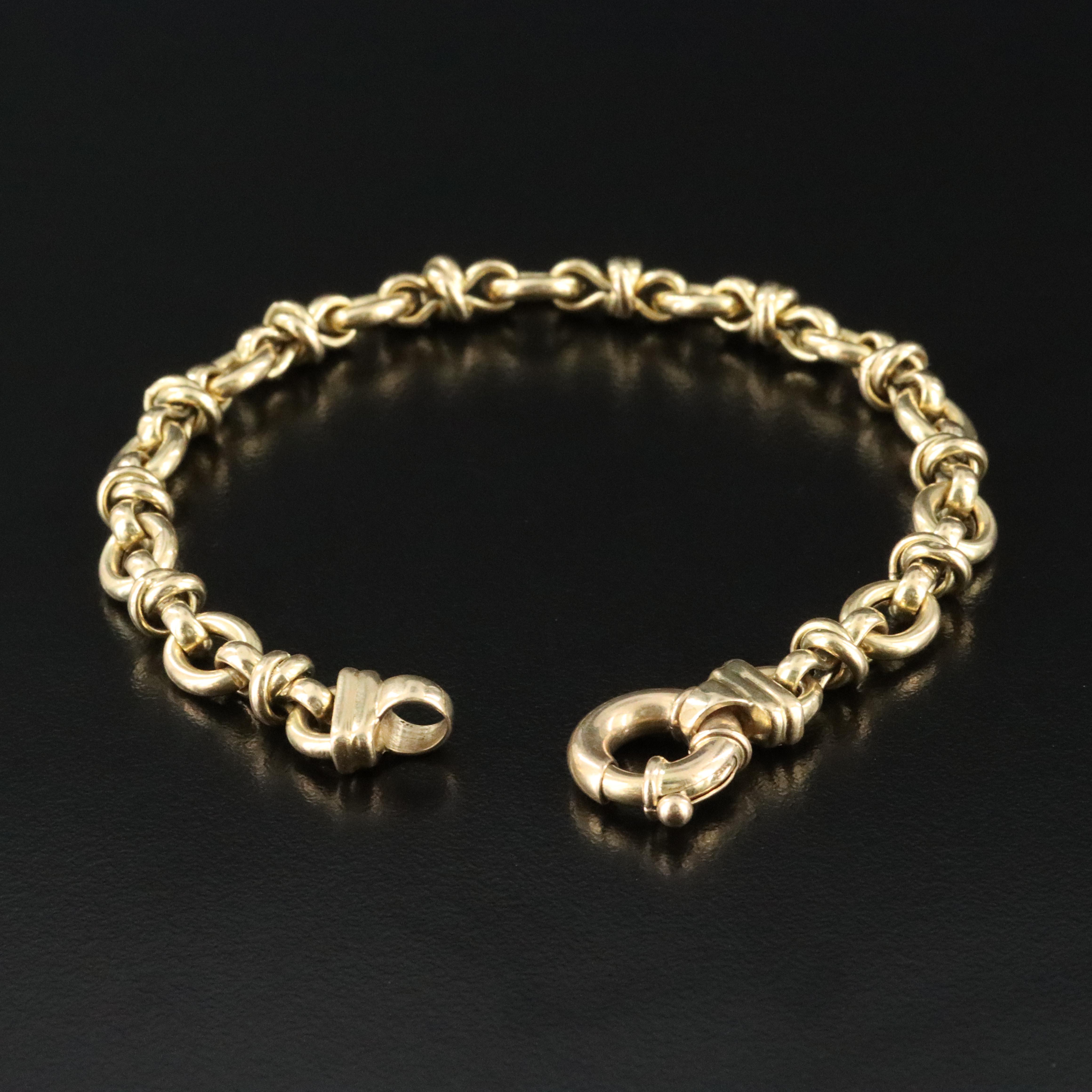 Italian 18K Fancy Link Bracelet