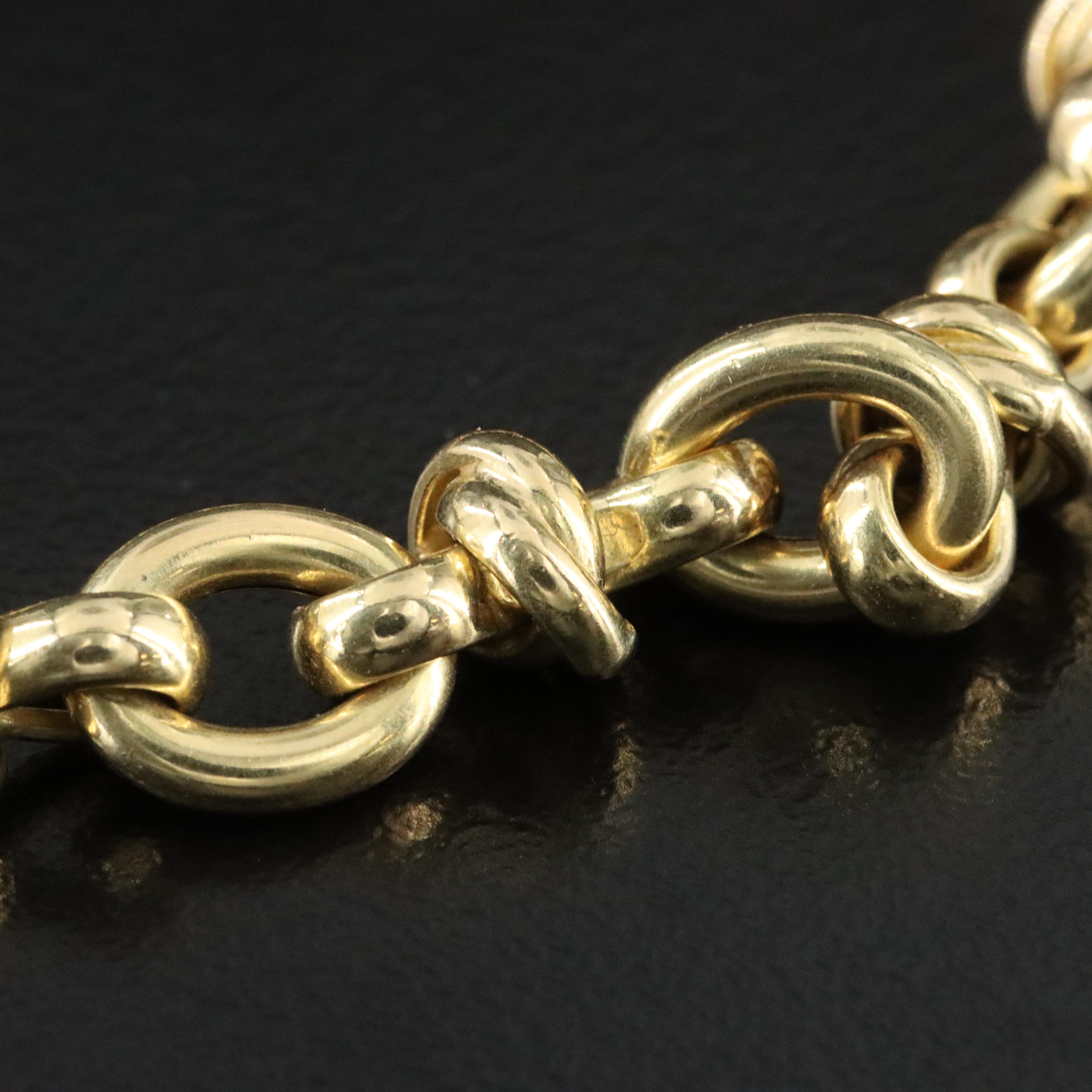 Italian 18K Fancy Link Bracelet