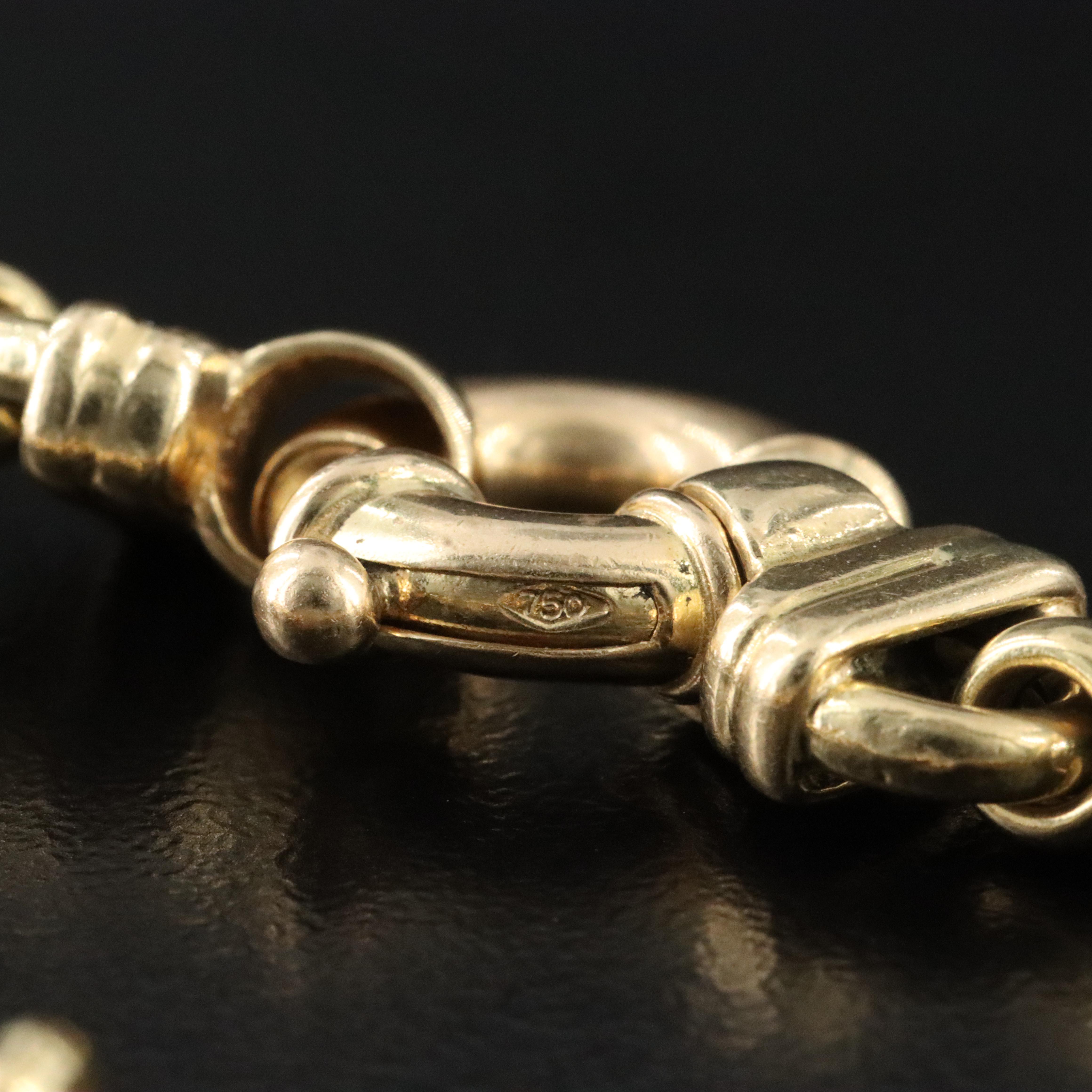 Italian 18K Fancy Link Bracelet