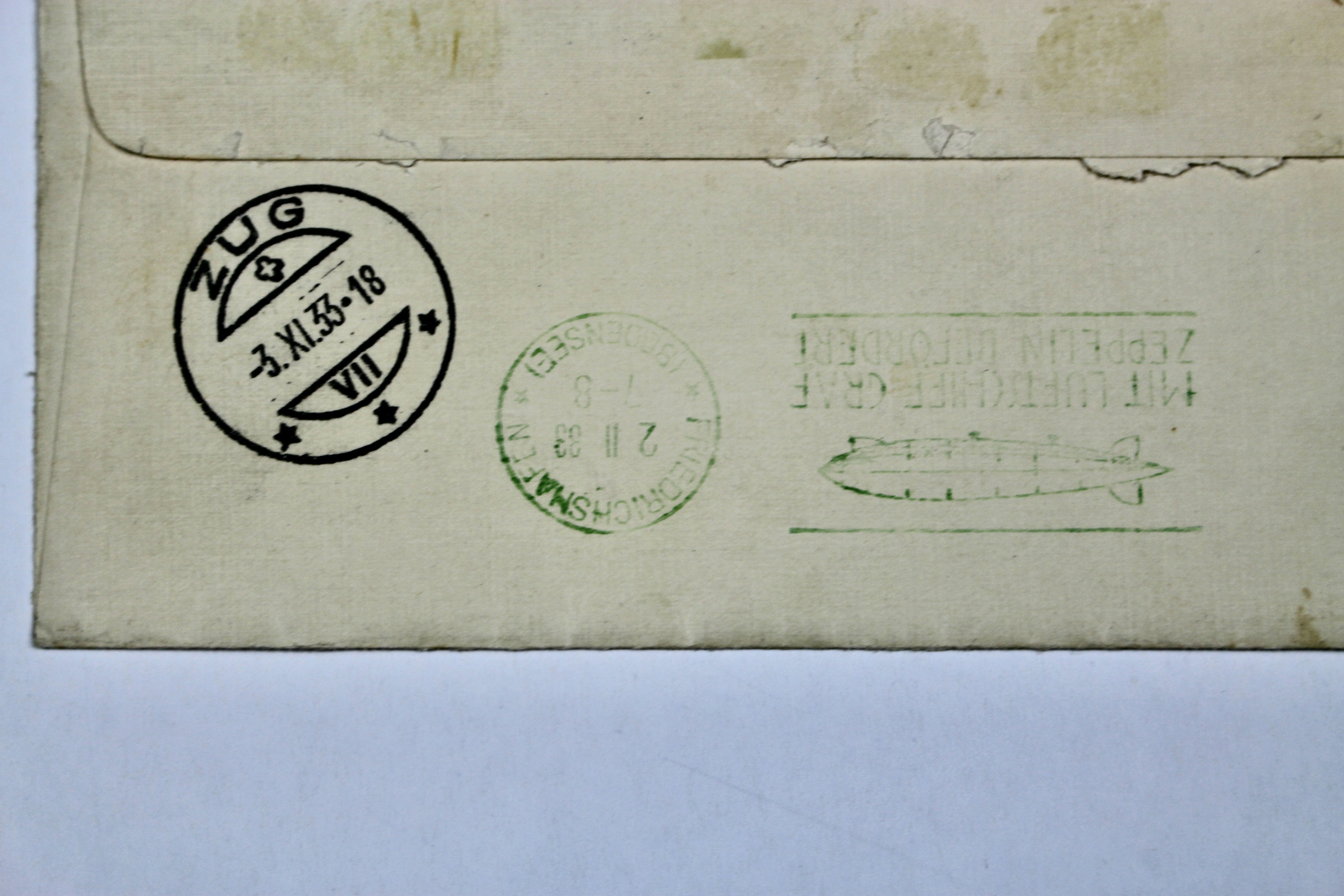 Two 1933 Scott C18 "Century of Progress" Graf Zeppelin Postal Covers