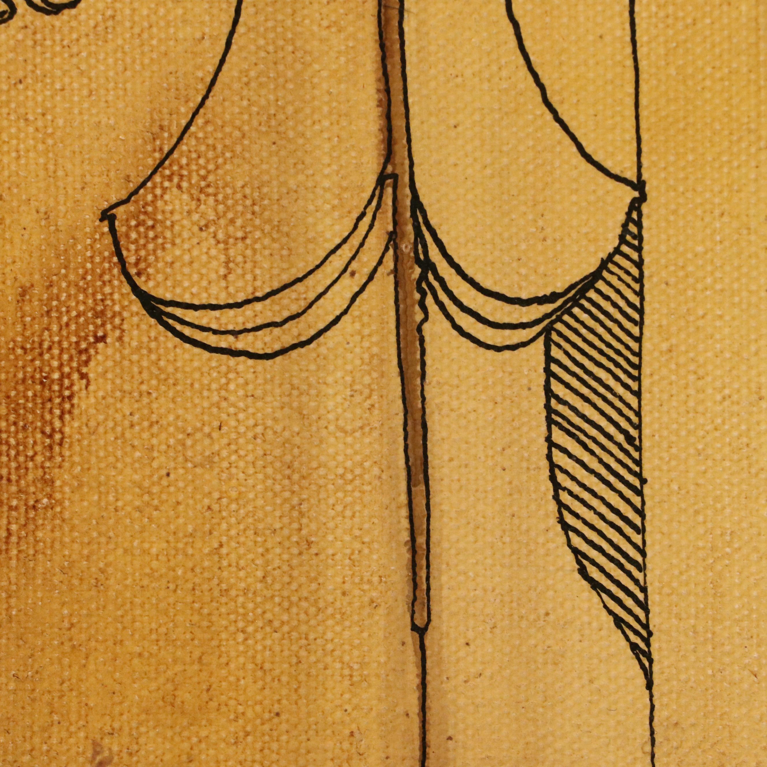 J Day Surrealist Oil Painting "Homage to Vrindavan Solanki"