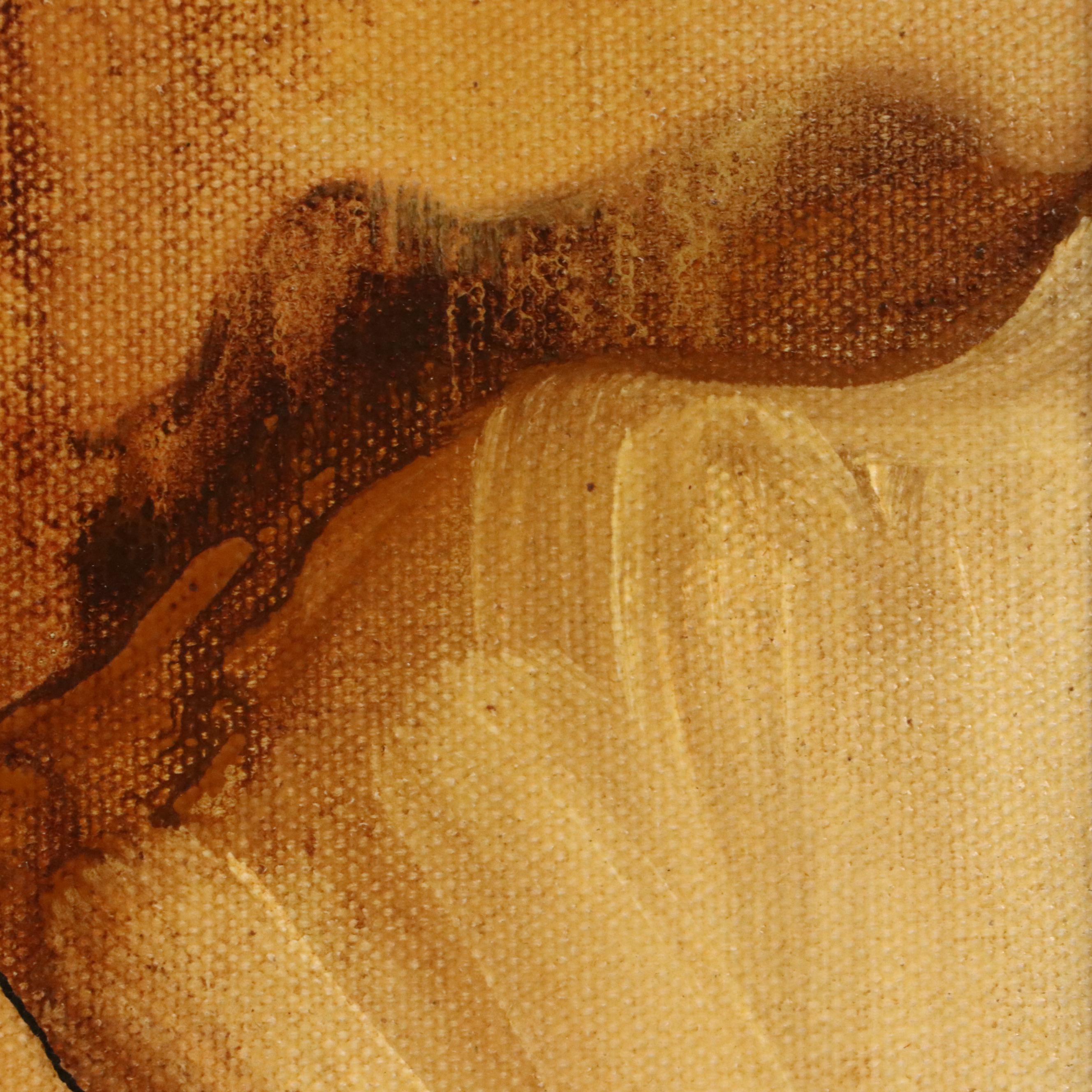 J Day Surrealist Oil Painting "Homage to Vrindavan Solanki"