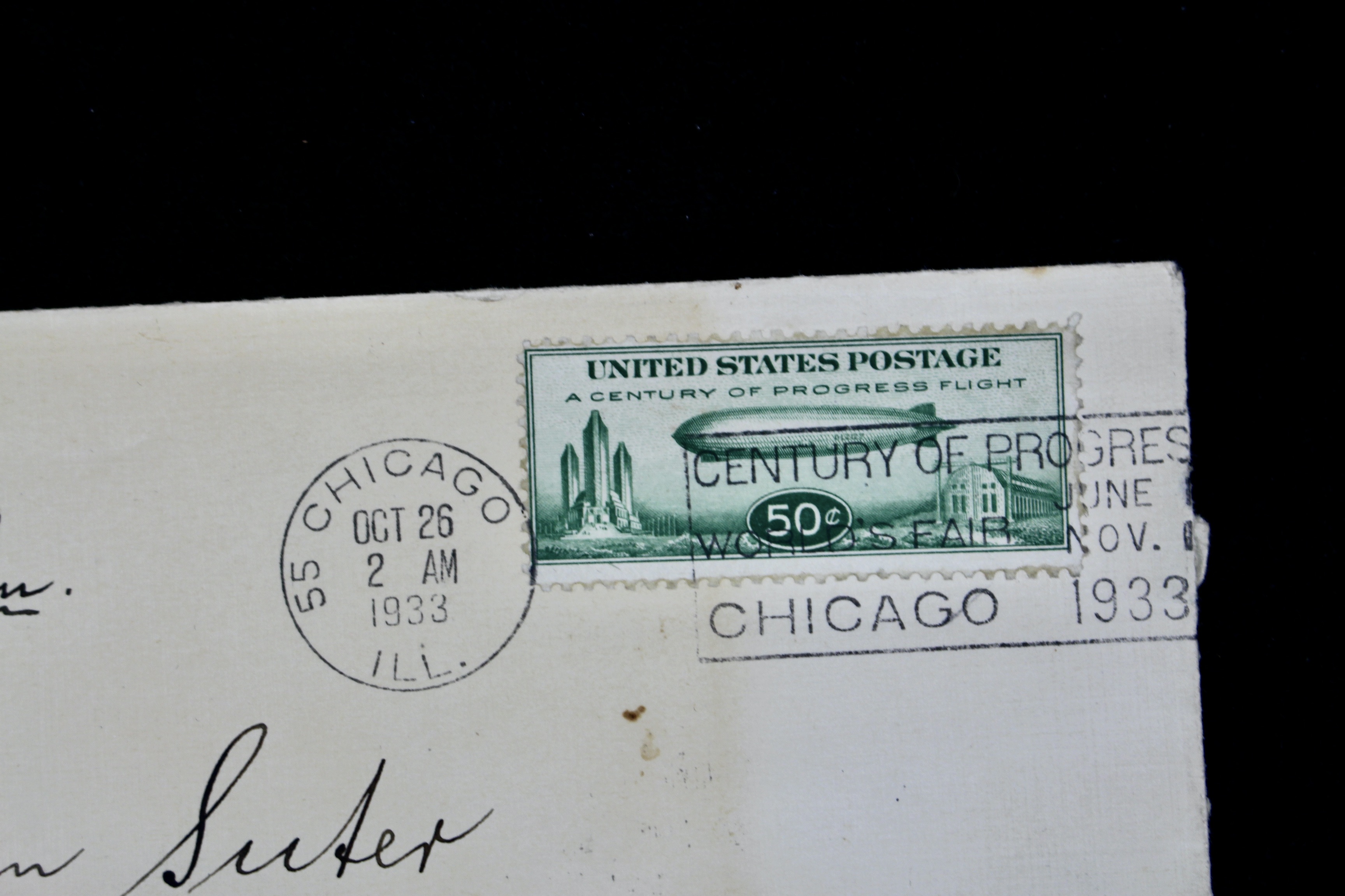 Two 1933 Scott C18 "Century of Progress" Graf Zeppelin Postal Covers