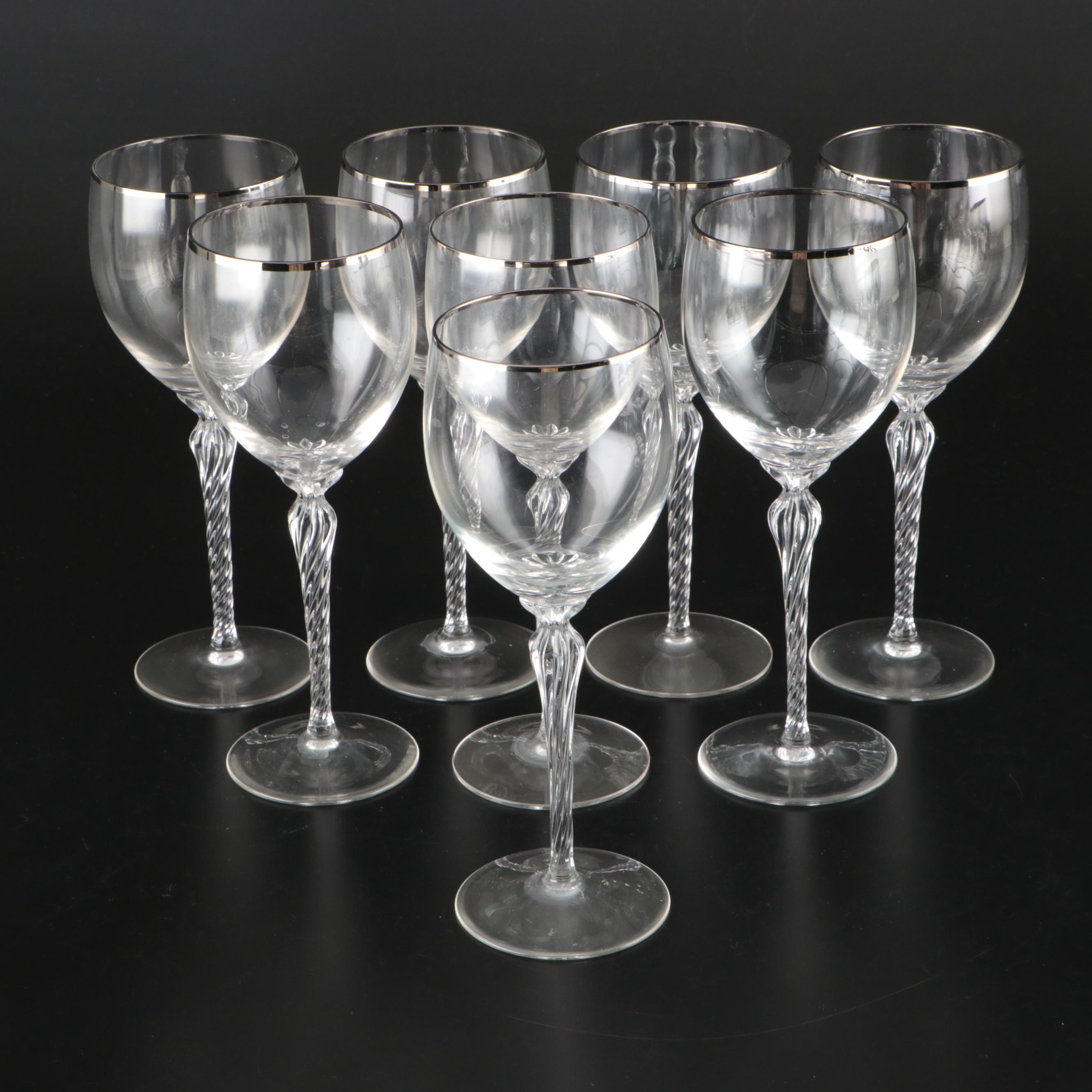 Lenox "Aria" Glass Stemware, Porcelain Gravy Boat, and Porcelain Bowls