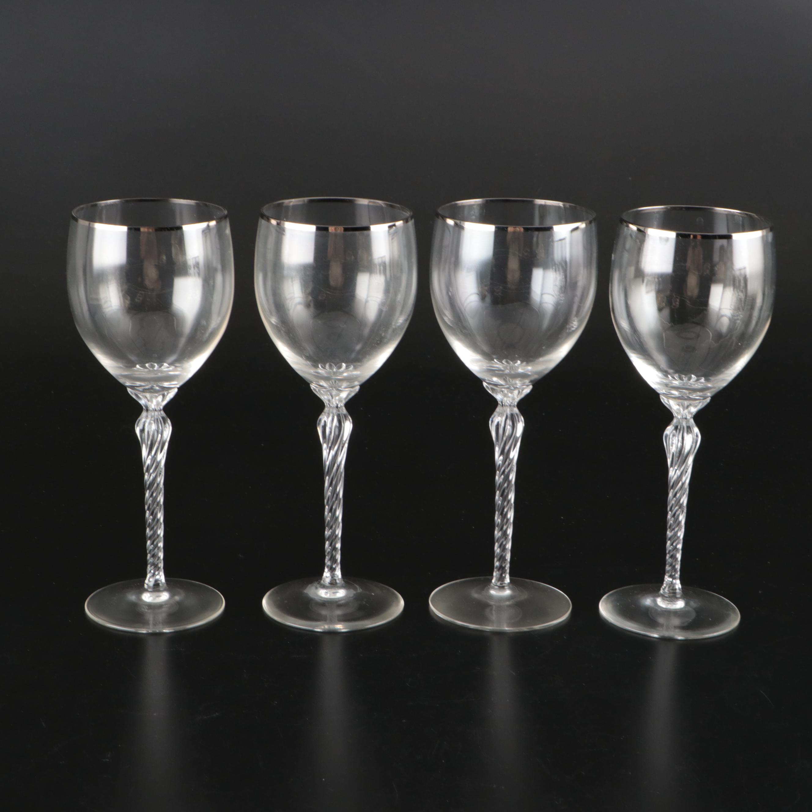 Lenox "Aria" Glass Stemware, Porcelain Gravy Boat, and Porcelain Bowls