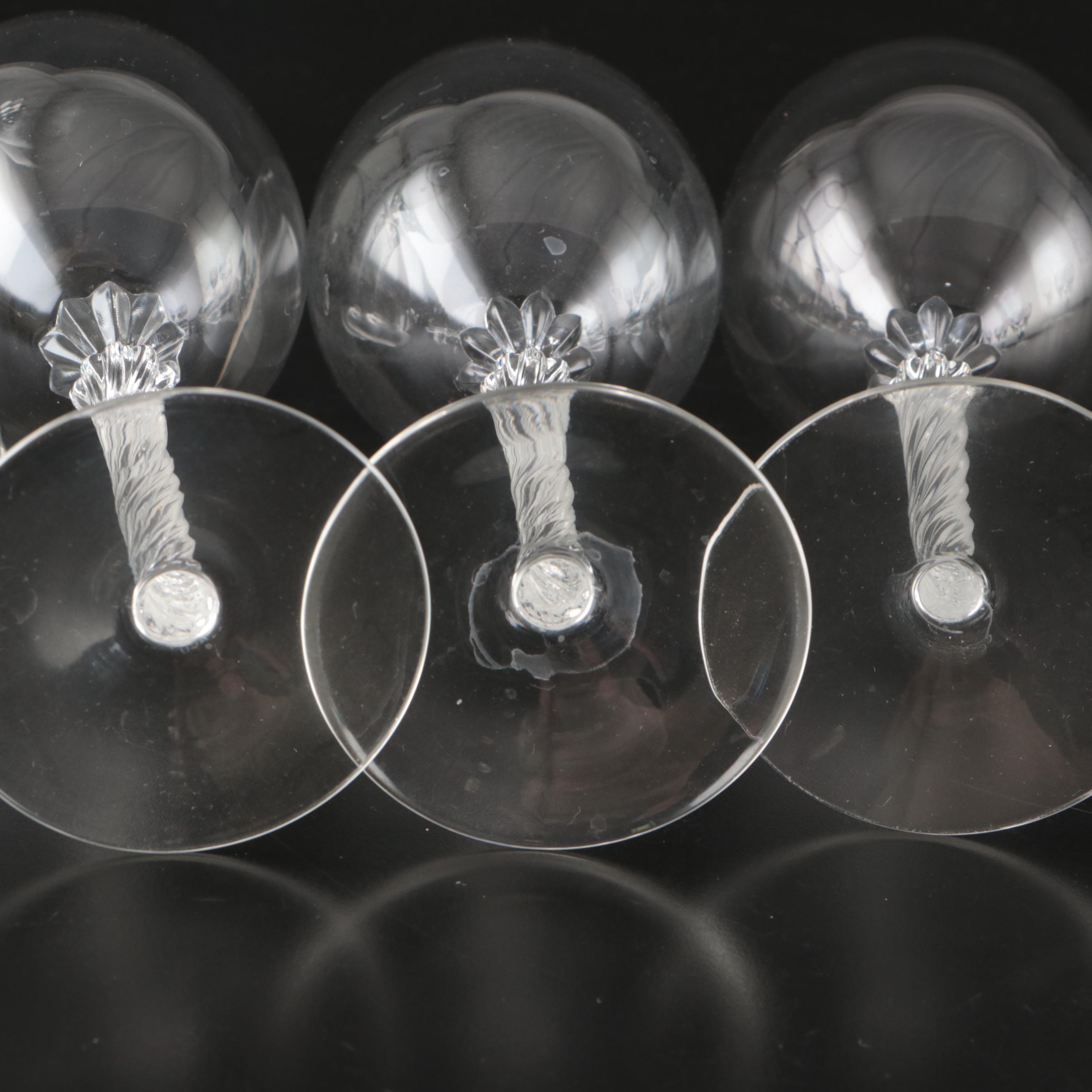 Lenox "Aria" Glass Stemware, Porcelain Gravy Boat, and Porcelain Bowls