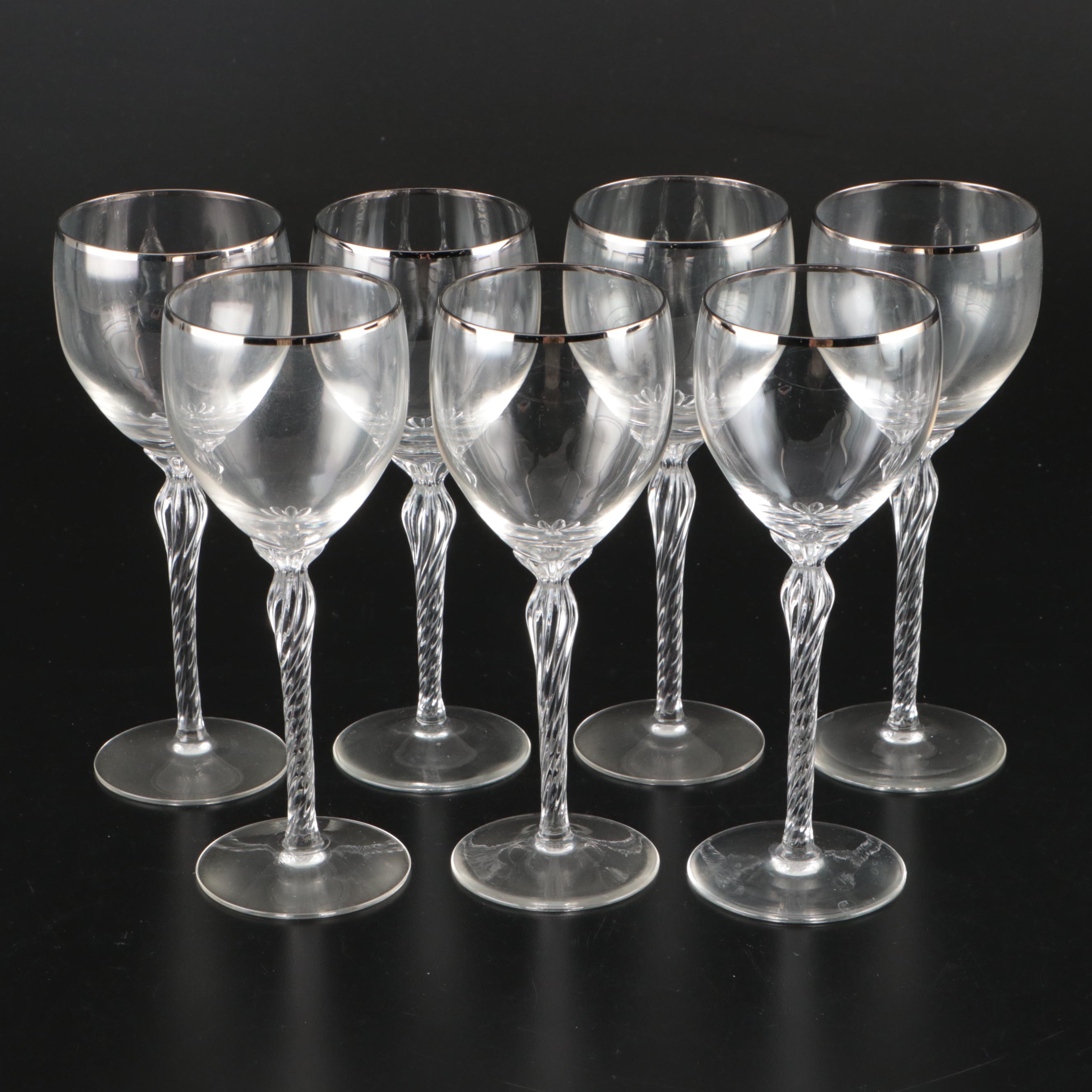 Lenox "Aria" Glass Stemware, Porcelain Gravy Boat, and Porcelain Bowls