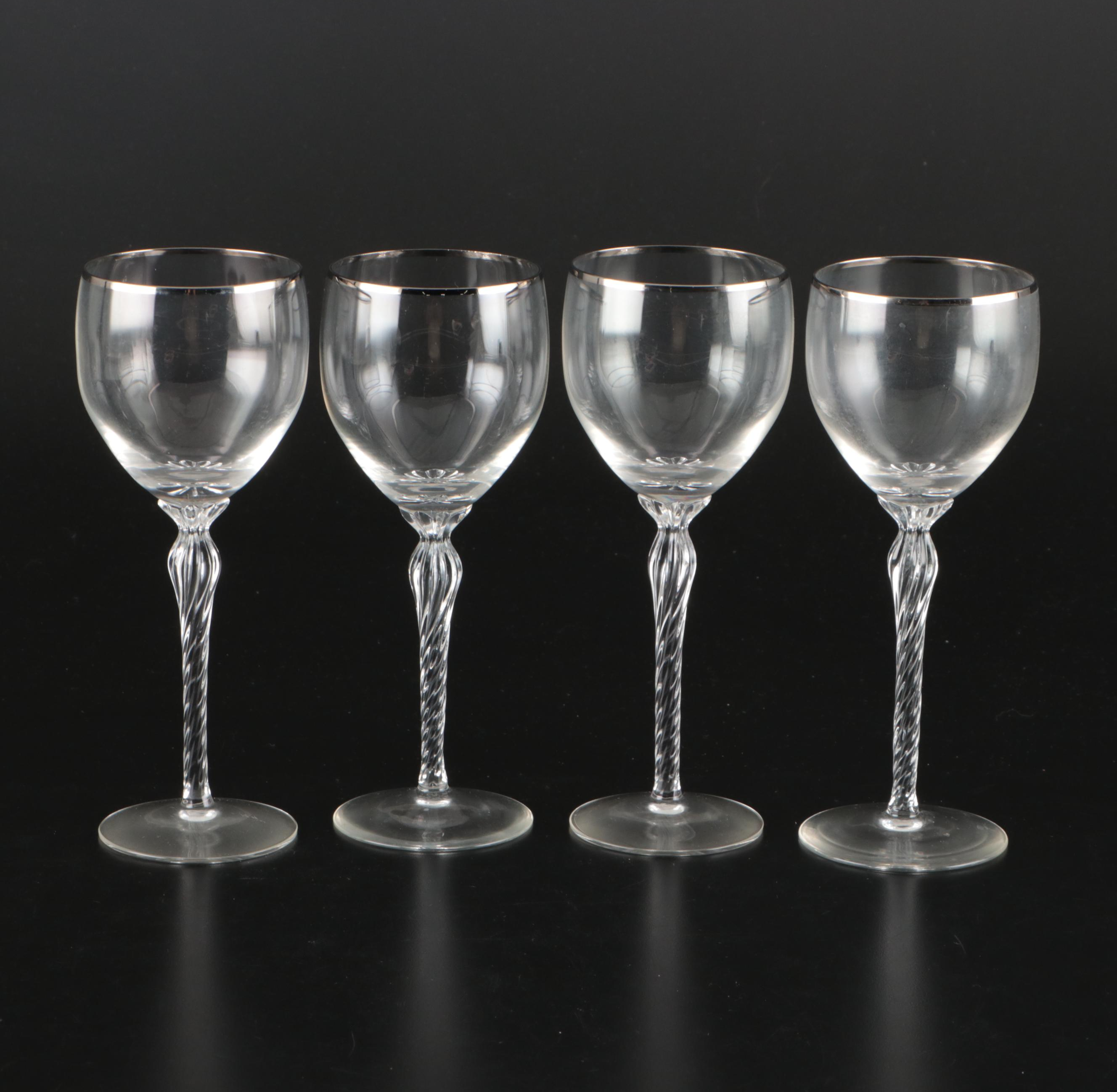 Lenox "Aria" Glass Stemware, Porcelain Gravy Boat, and Porcelain Bowls