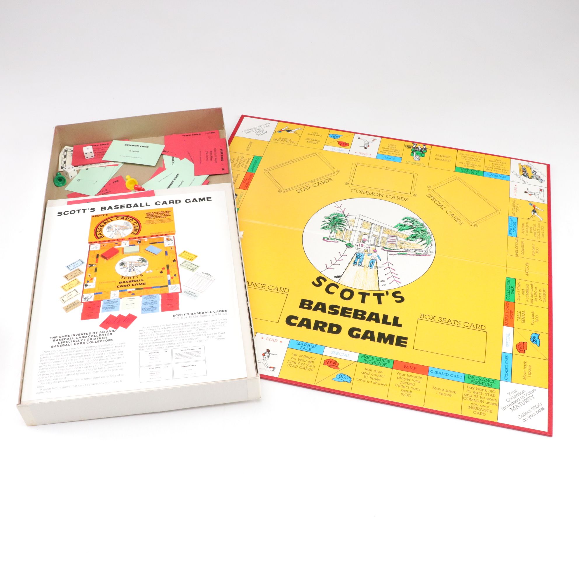 Scott's Baseball Card Game and Other American Baseball Board and Card Games