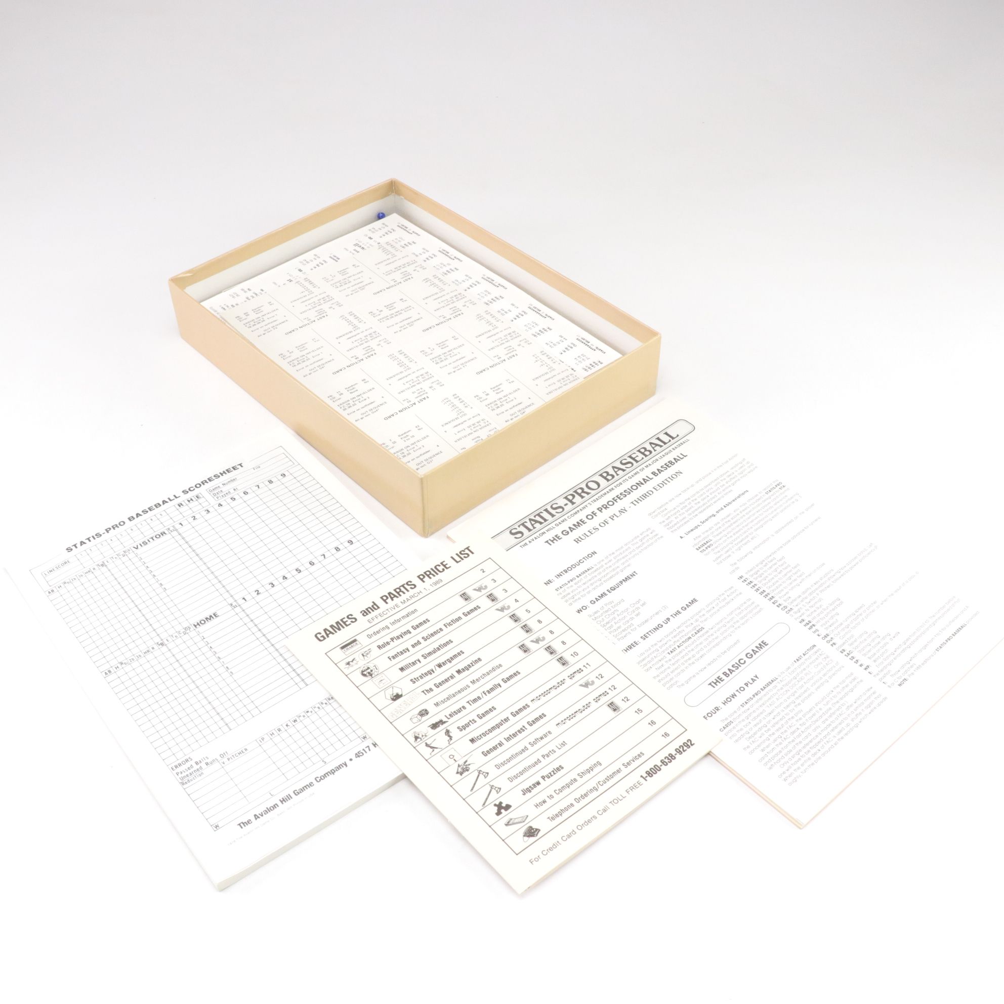 Scott's Baseball Card Game and Other American Baseball Board and Card Games