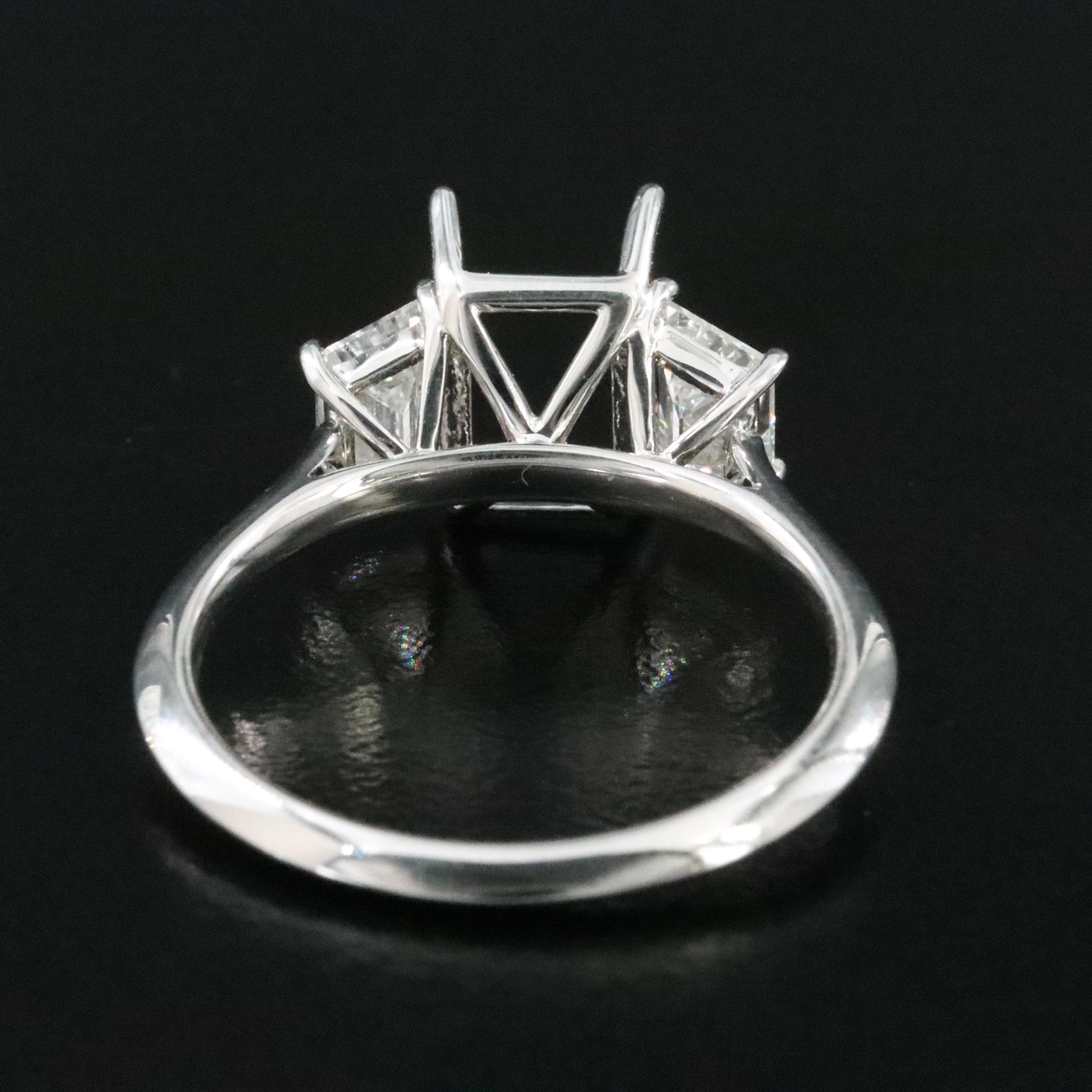 18K 0.75 CTW Lab Grown Diamond Semi-Mount Ring