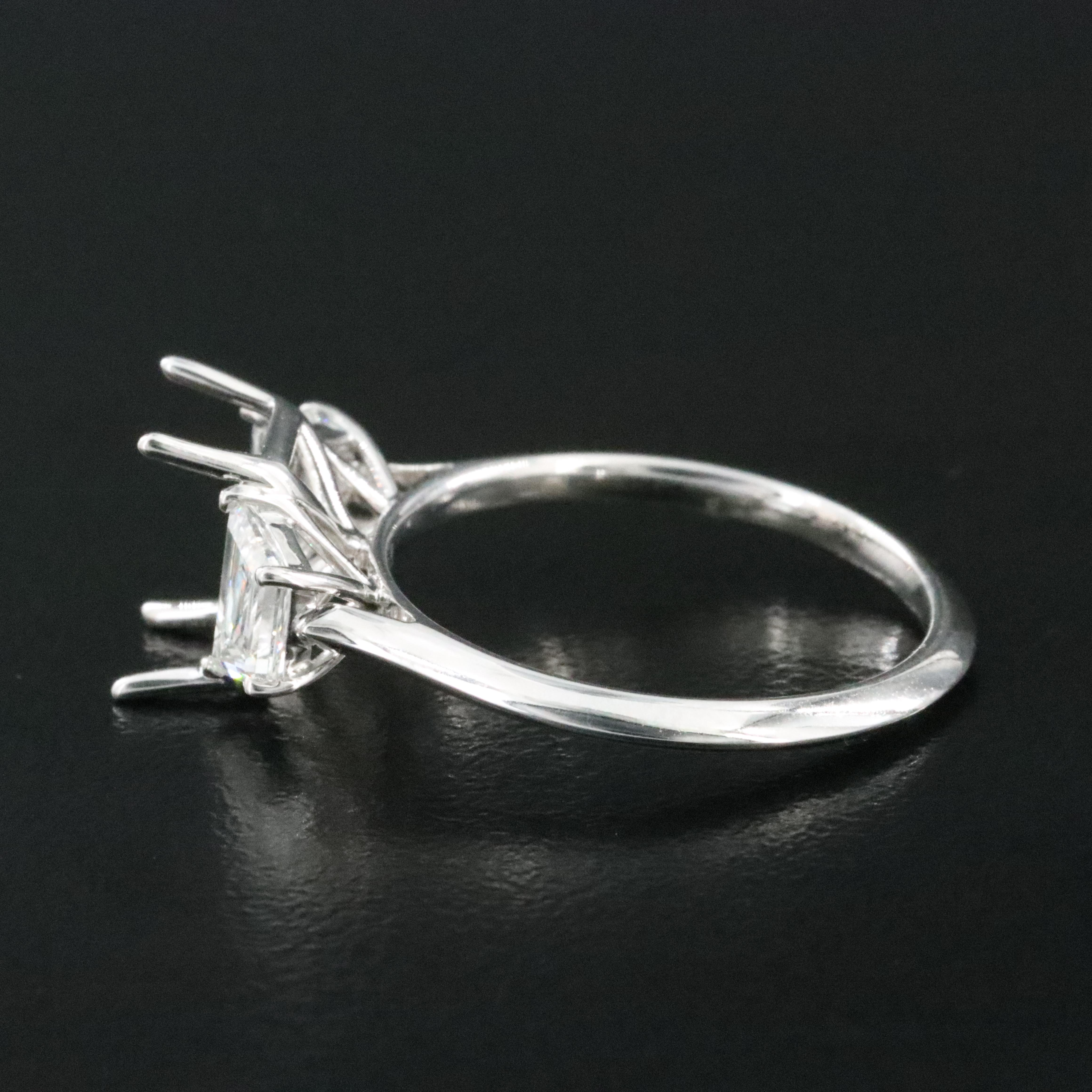 18K 0.75 CTW Lab Grown Diamond Semi-Mount Ring