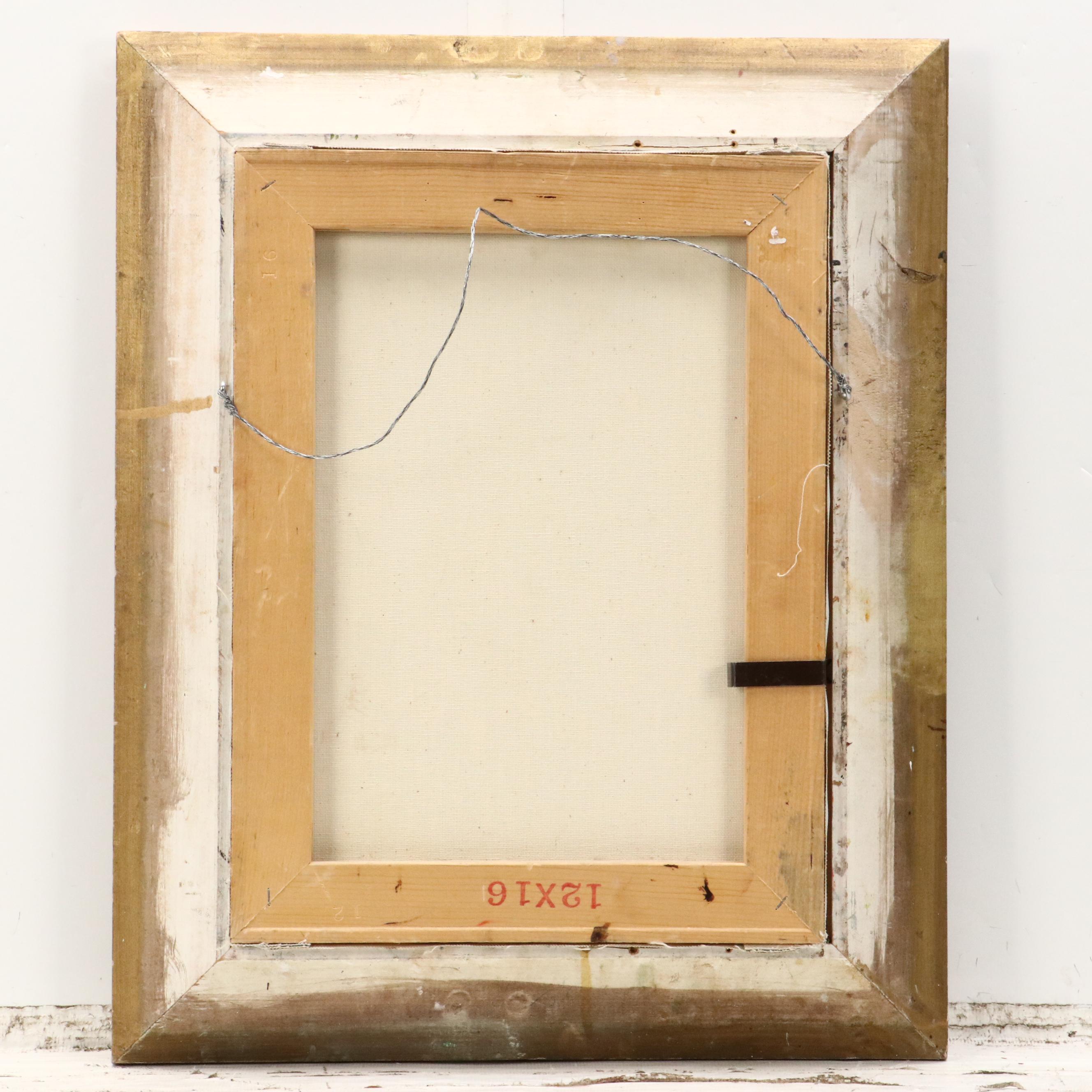 Mildred Ridge Portrait Oil Painting of Native American Girl