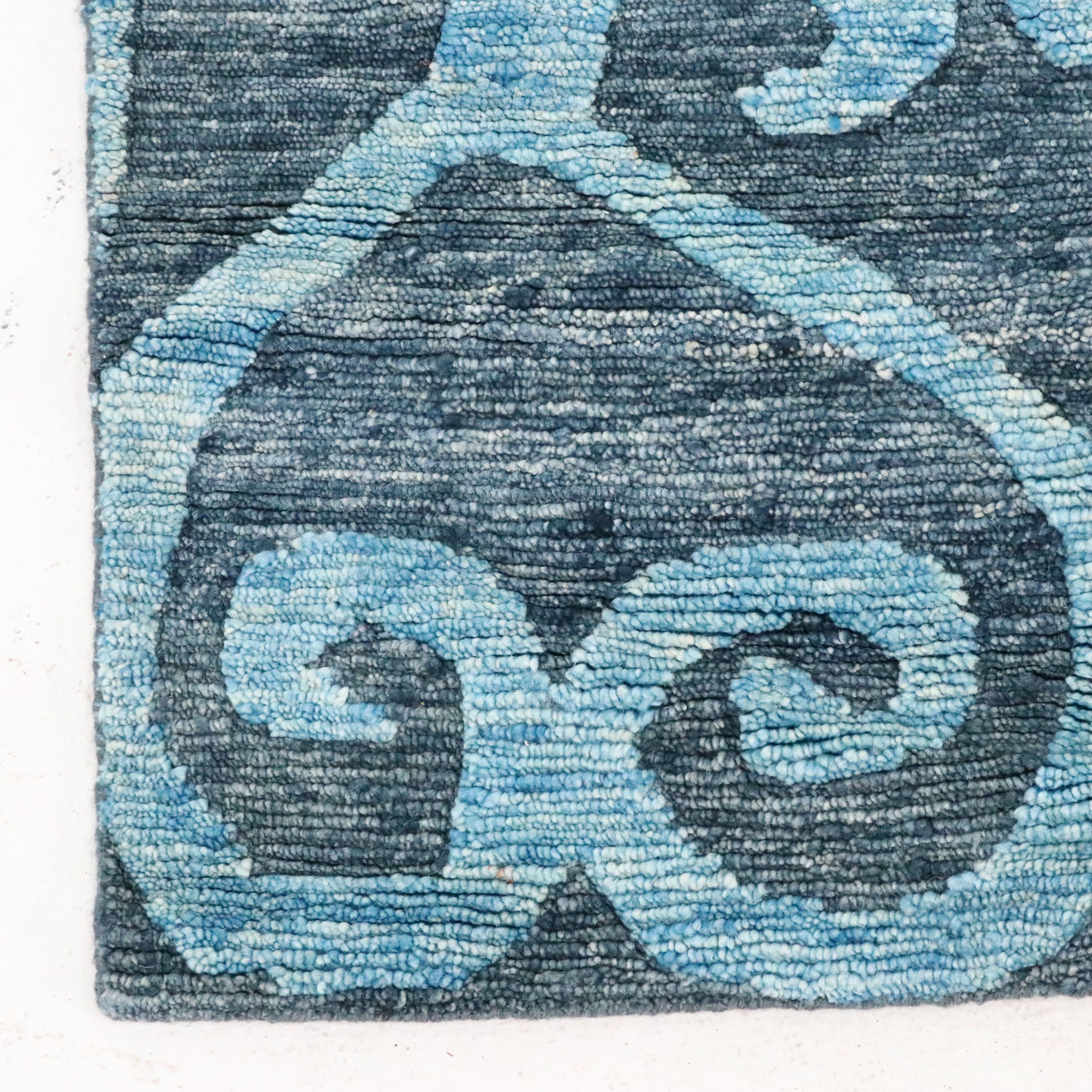 8' x 9'11 Hand-Knotted Indian Contemporary Area Rug