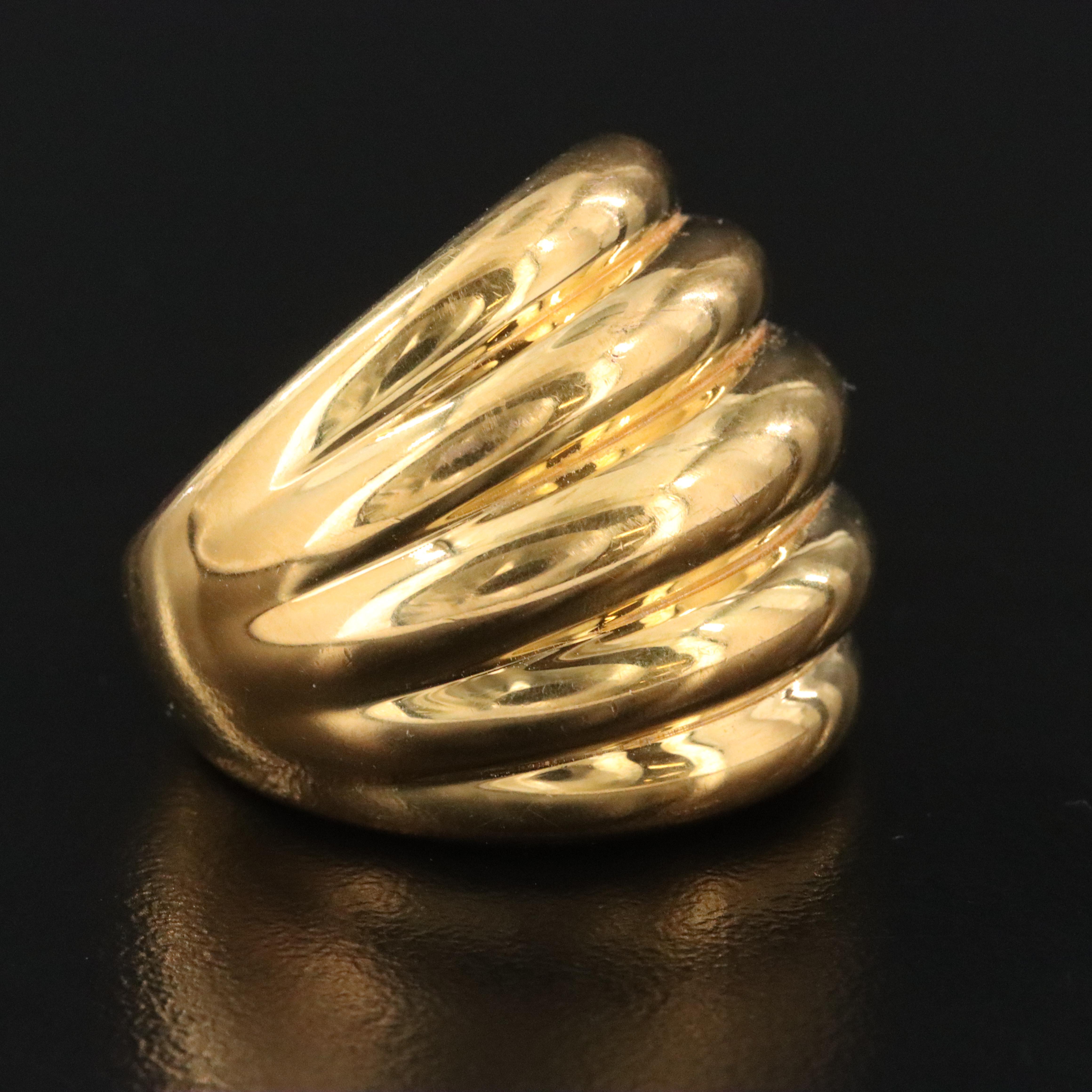 14K Electroformed Dome Ring