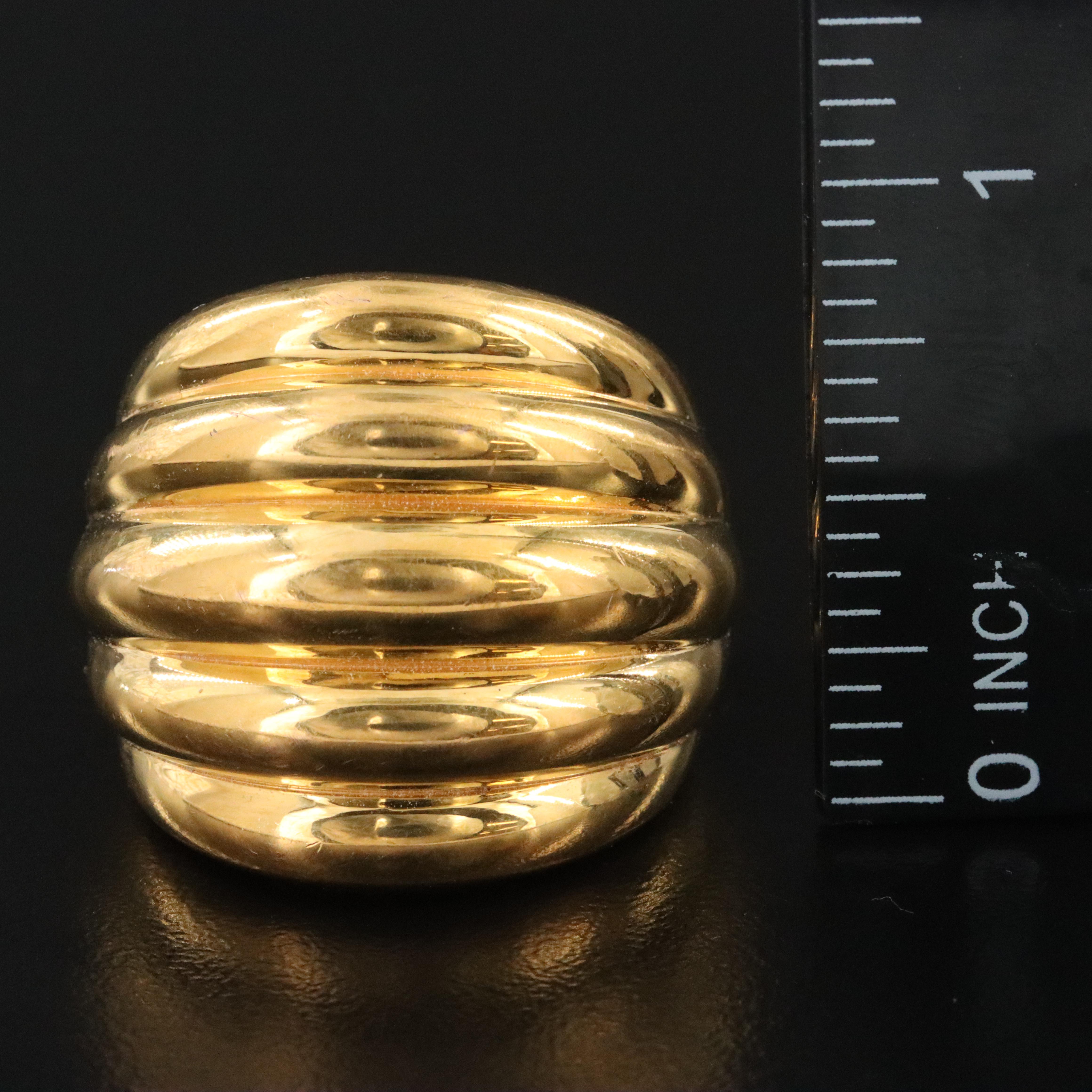 14K Electroformed Dome Ring