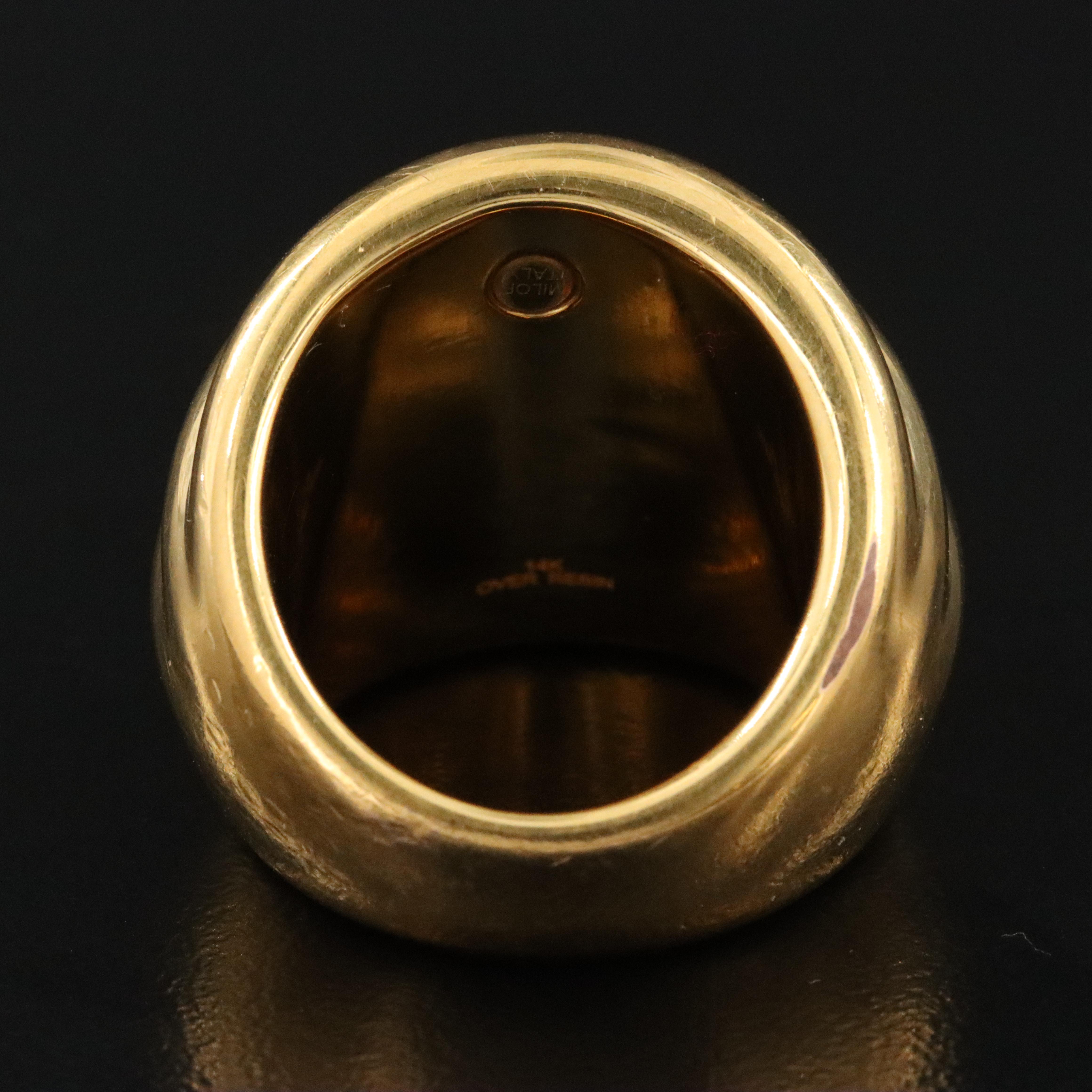 14K Electroformed Dome Ring
