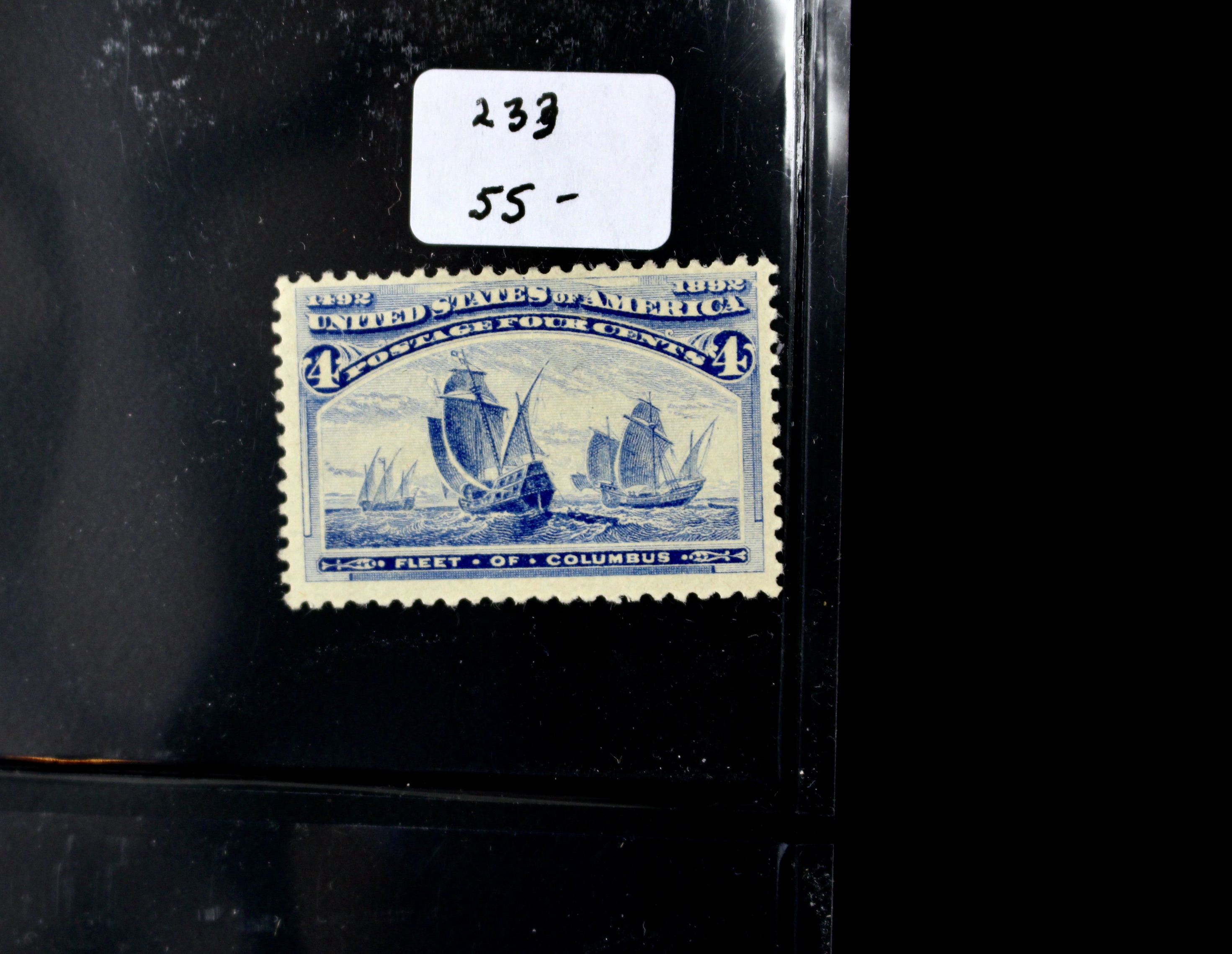 Nine MH Early U.S. Commemorative Postage Stamps, 1890s