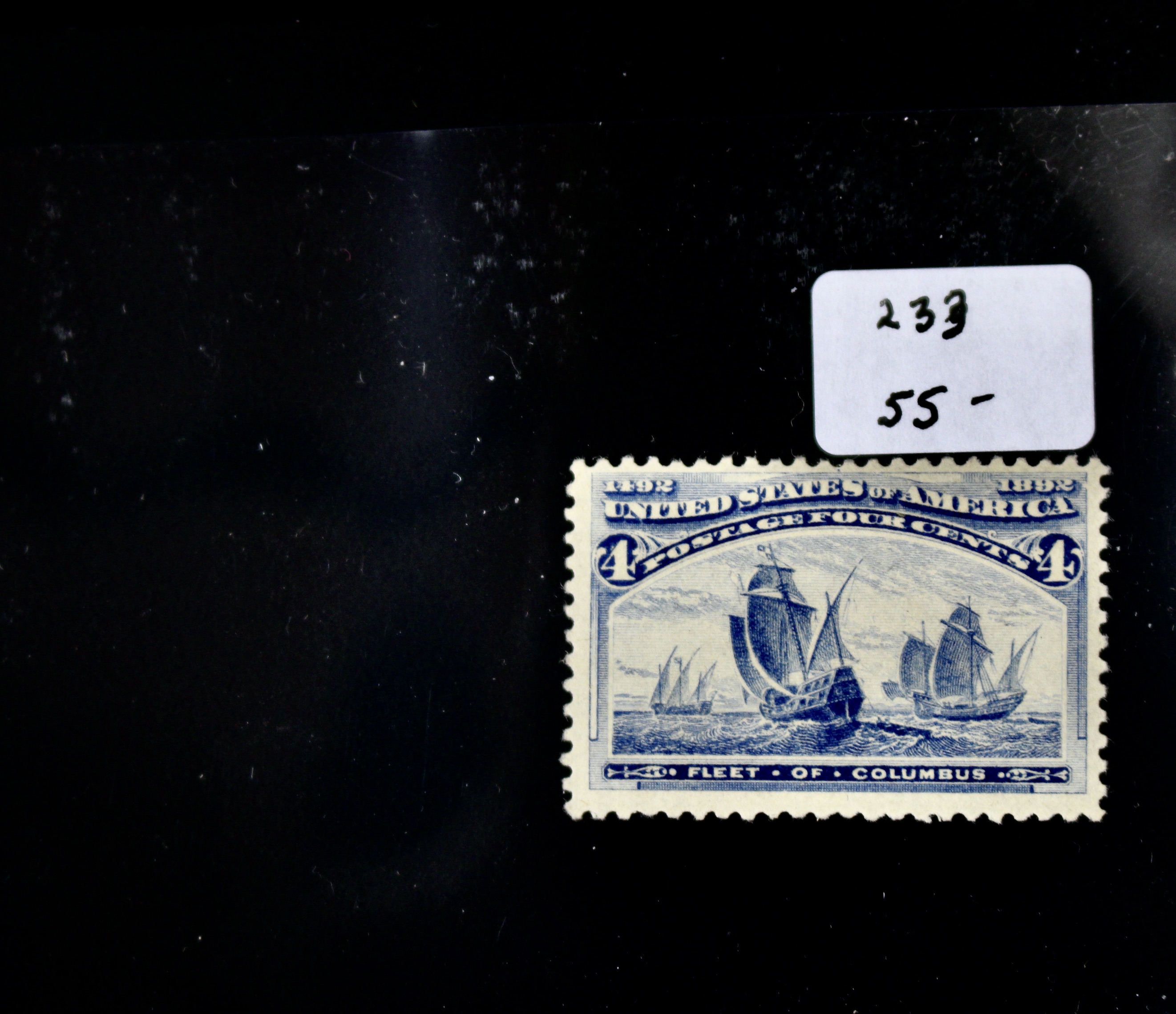 Nine MH Early U.S. Commemorative Postage Stamps, 1890s