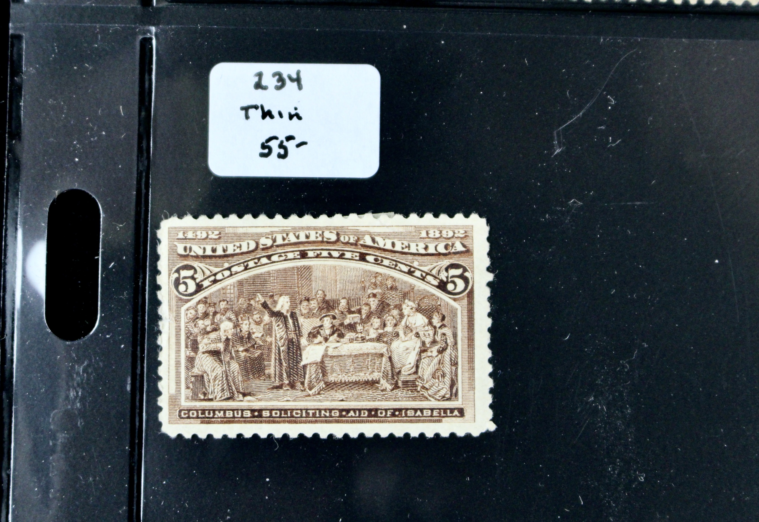 Nine MH Early U.S. Commemorative Postage Stamps, 1890s