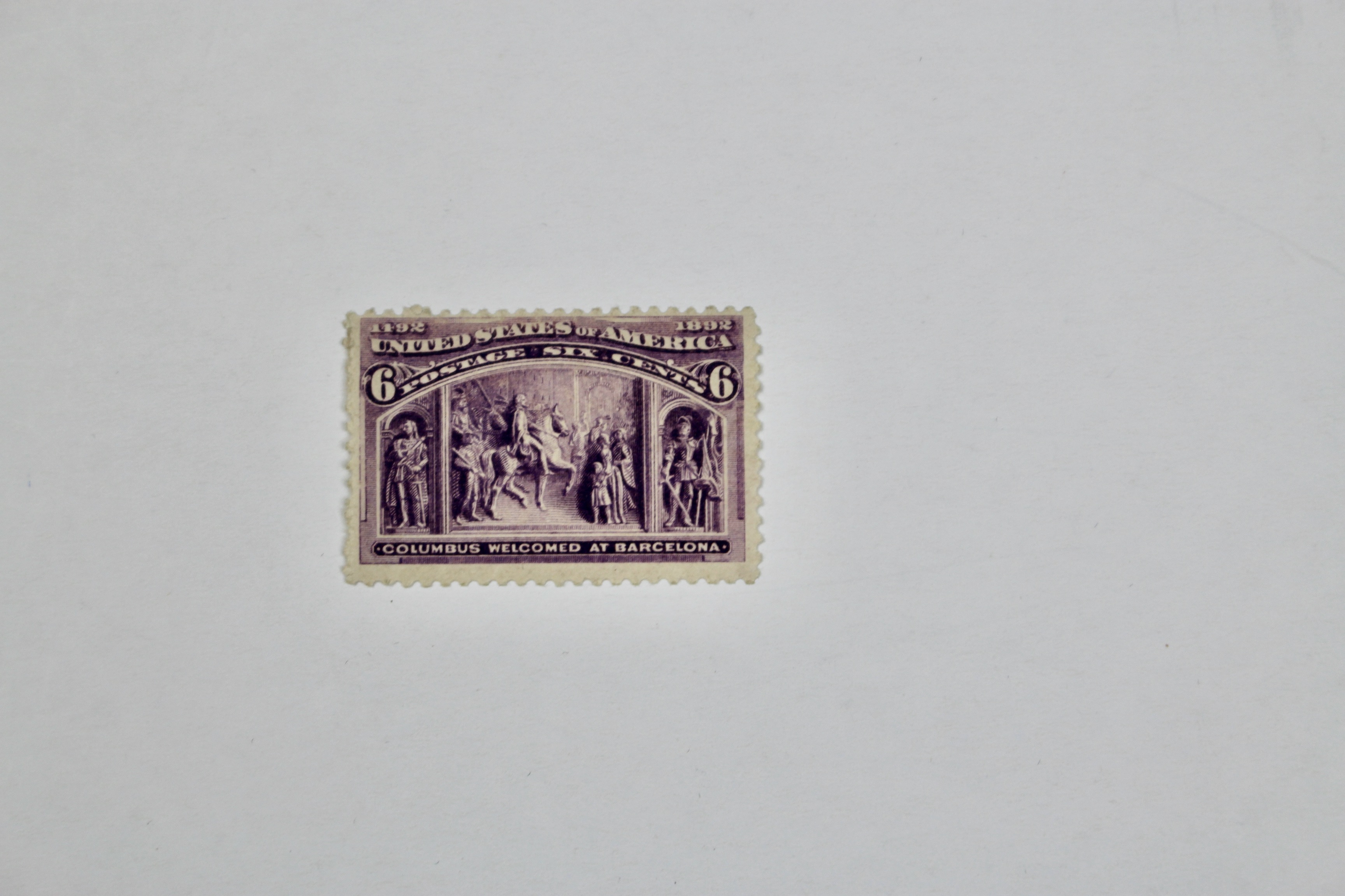 Nine MH Early U.S. Commemorative Postage Stamps, 1890s