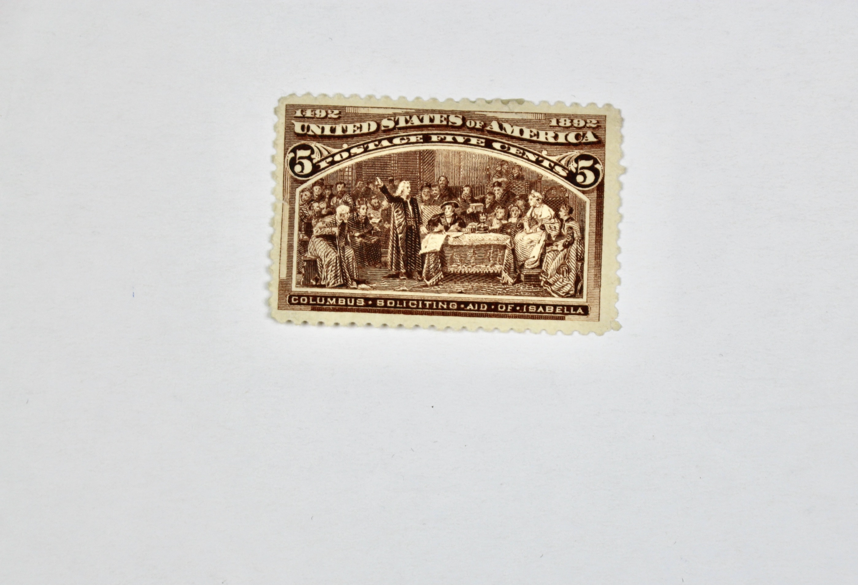 Nine MH Early U.S. Commemorative Postage Stamps, 1890s