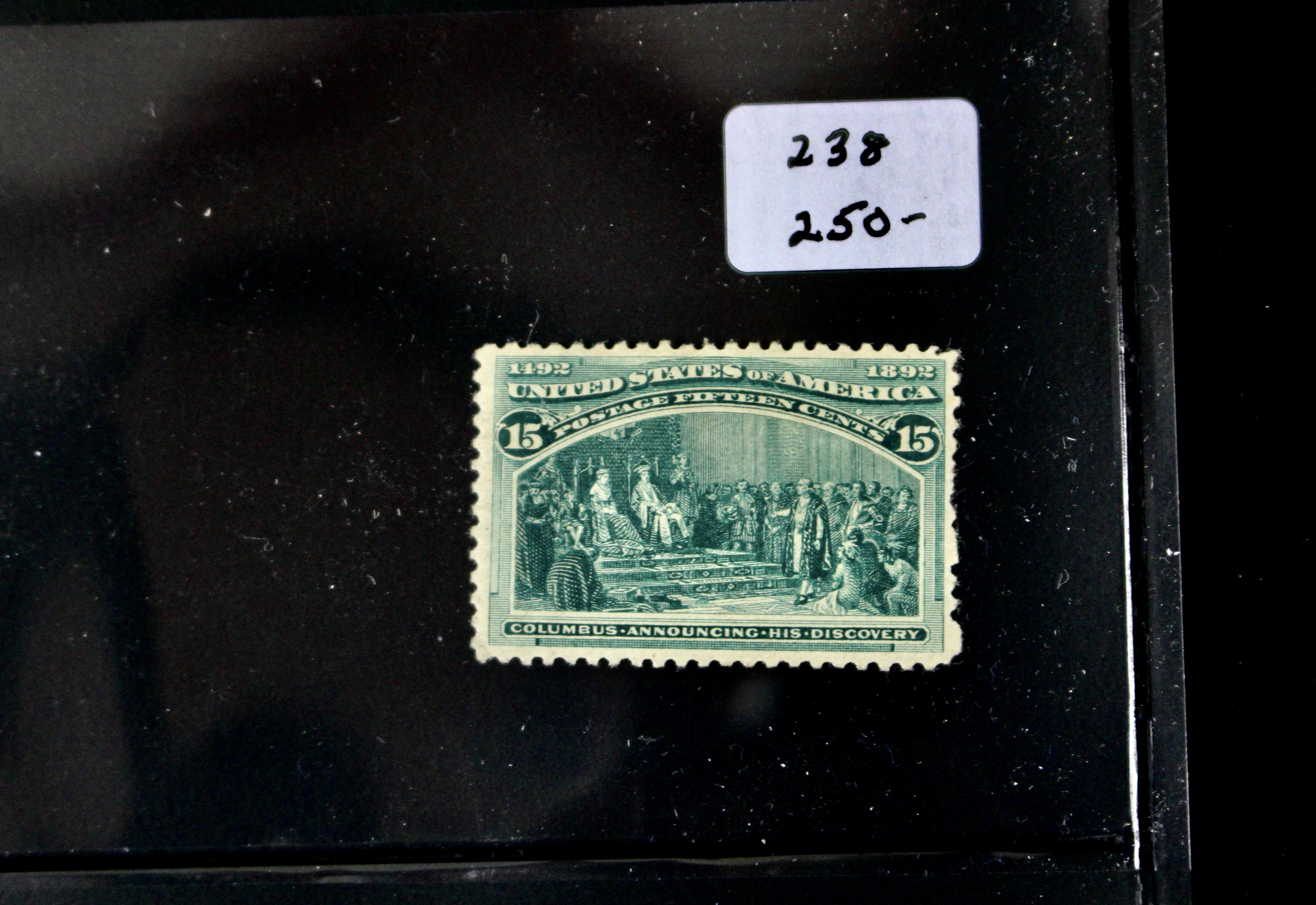 Nine MH Early U.S. Commemorative Postage Stamps, 1890s