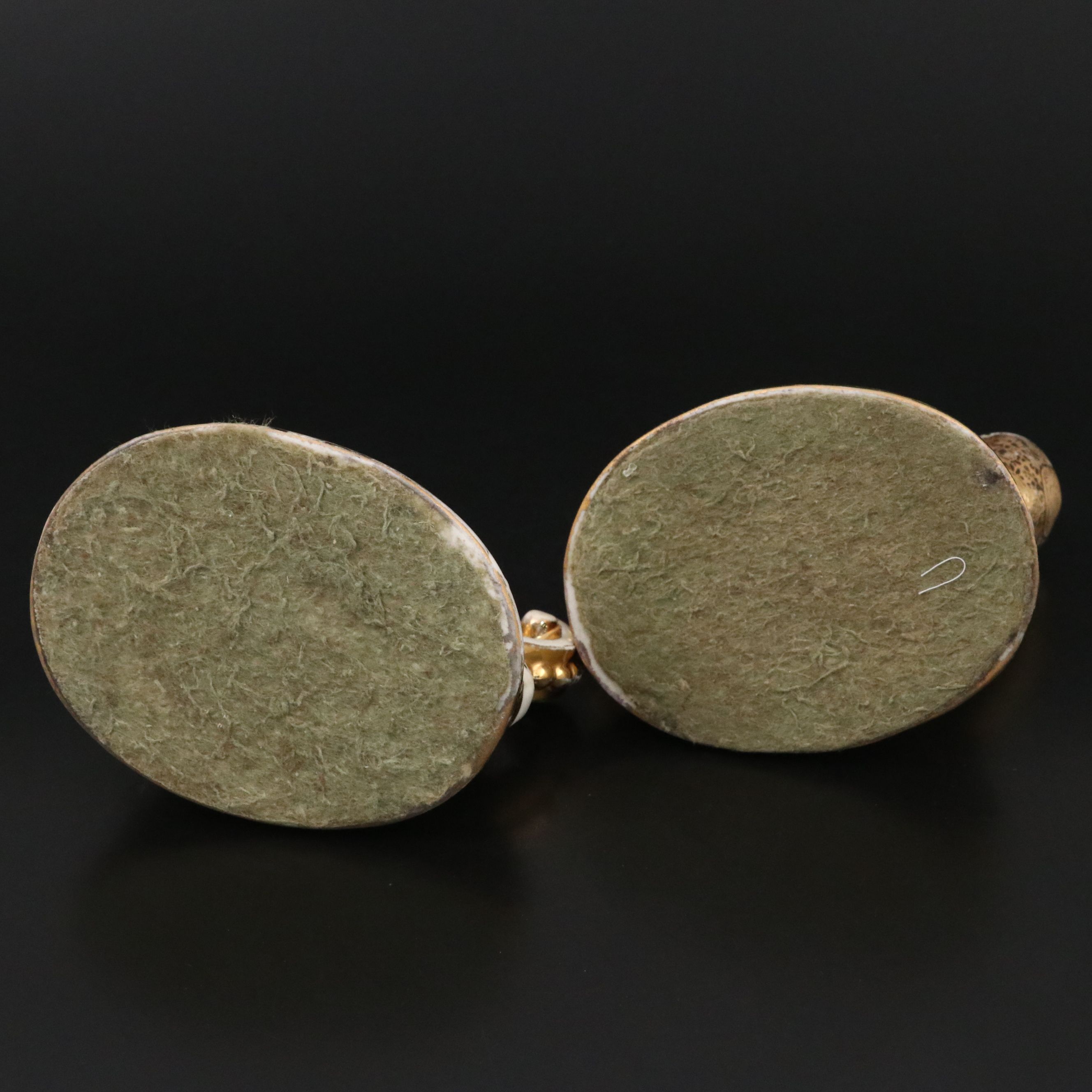 Le Mieux Floral 24K Gold Gilt Porcelain Double Candlesticks