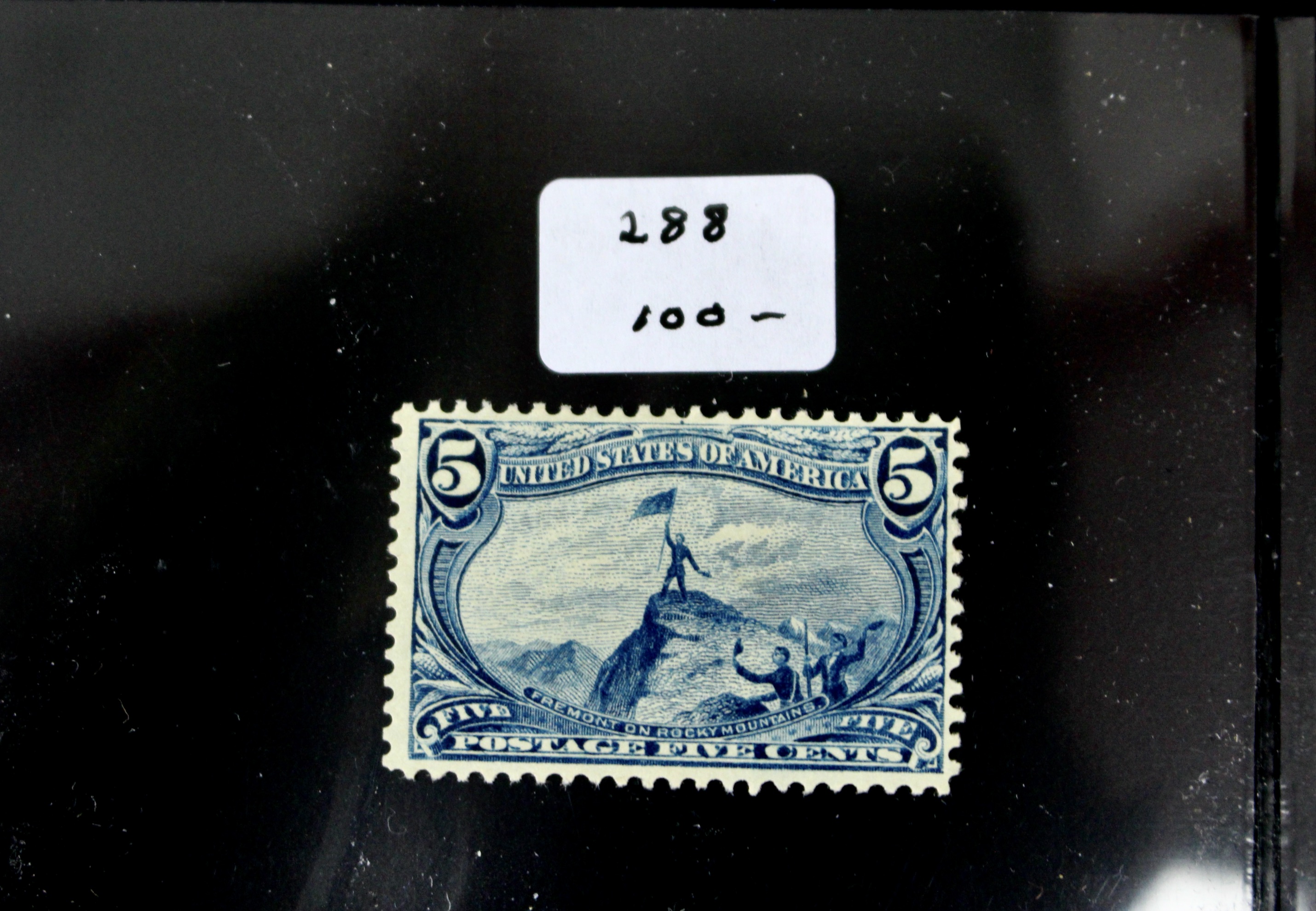 Nine MH Early U.S. Commemorative Postage Stamps, 1890s