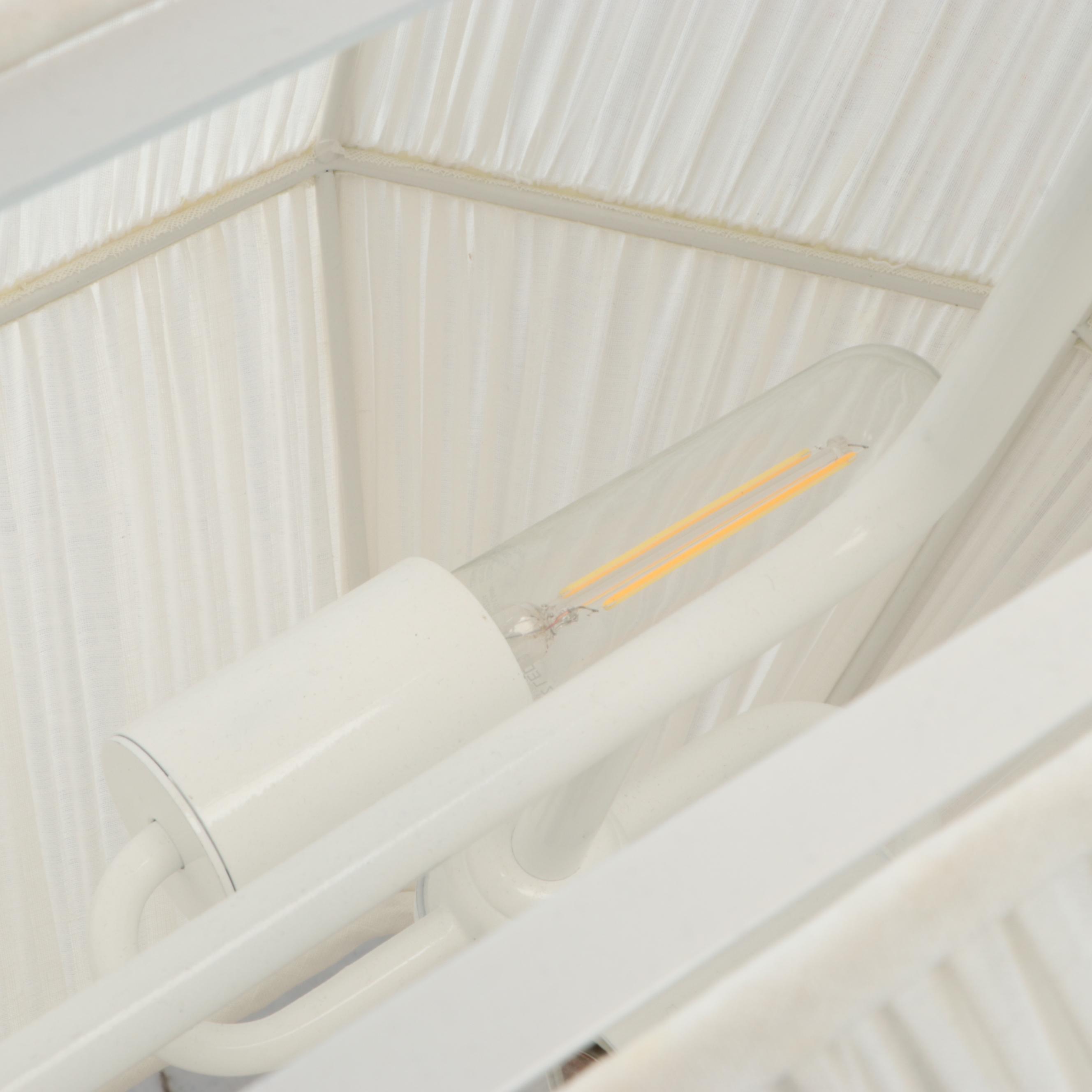 Kelly Wearstler "Forza" for Visual Comfort Shirred Fabric Linear Pendant