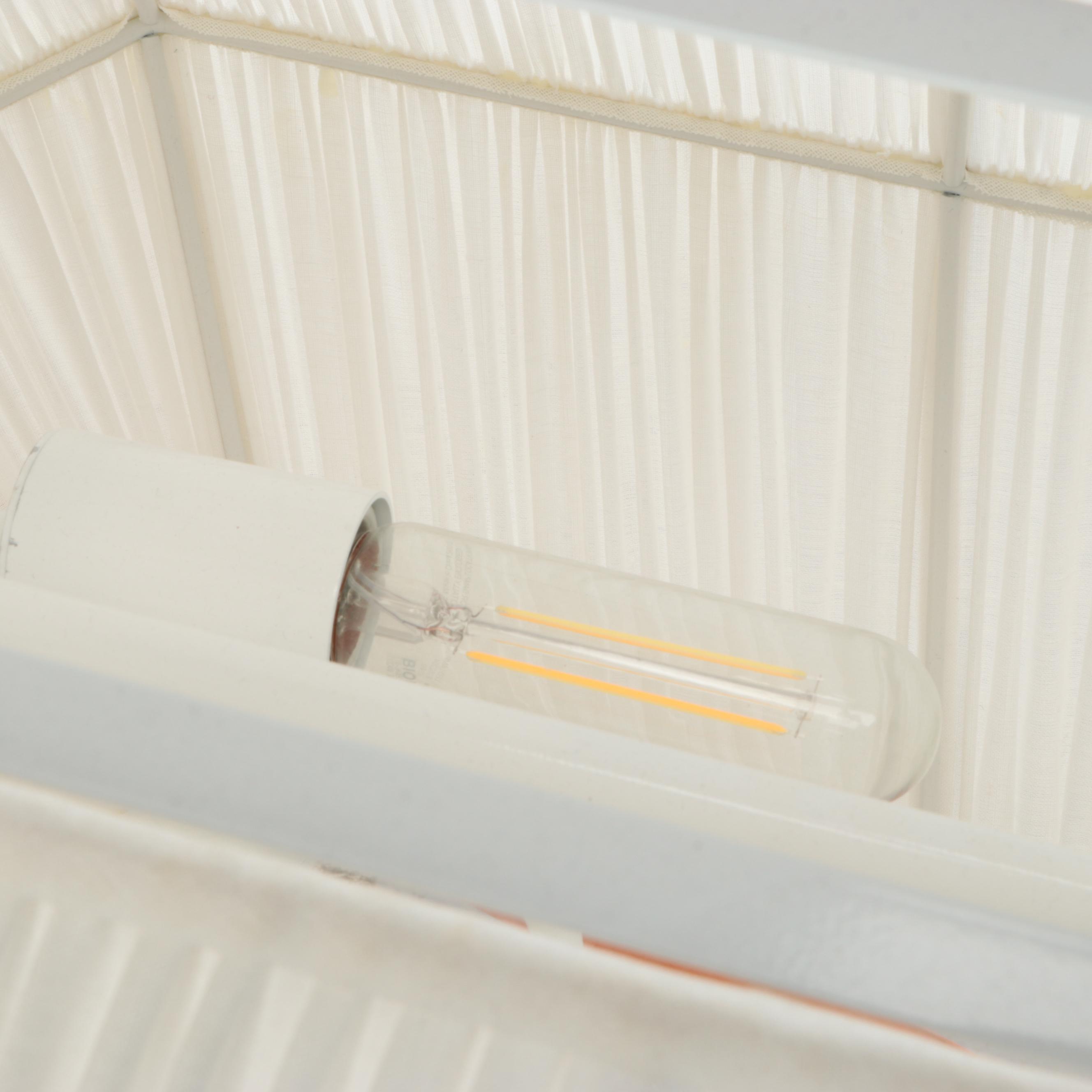 Kelly Wearstler "Forza" for Visual Comfort Shirred Fabric Linear Pendant