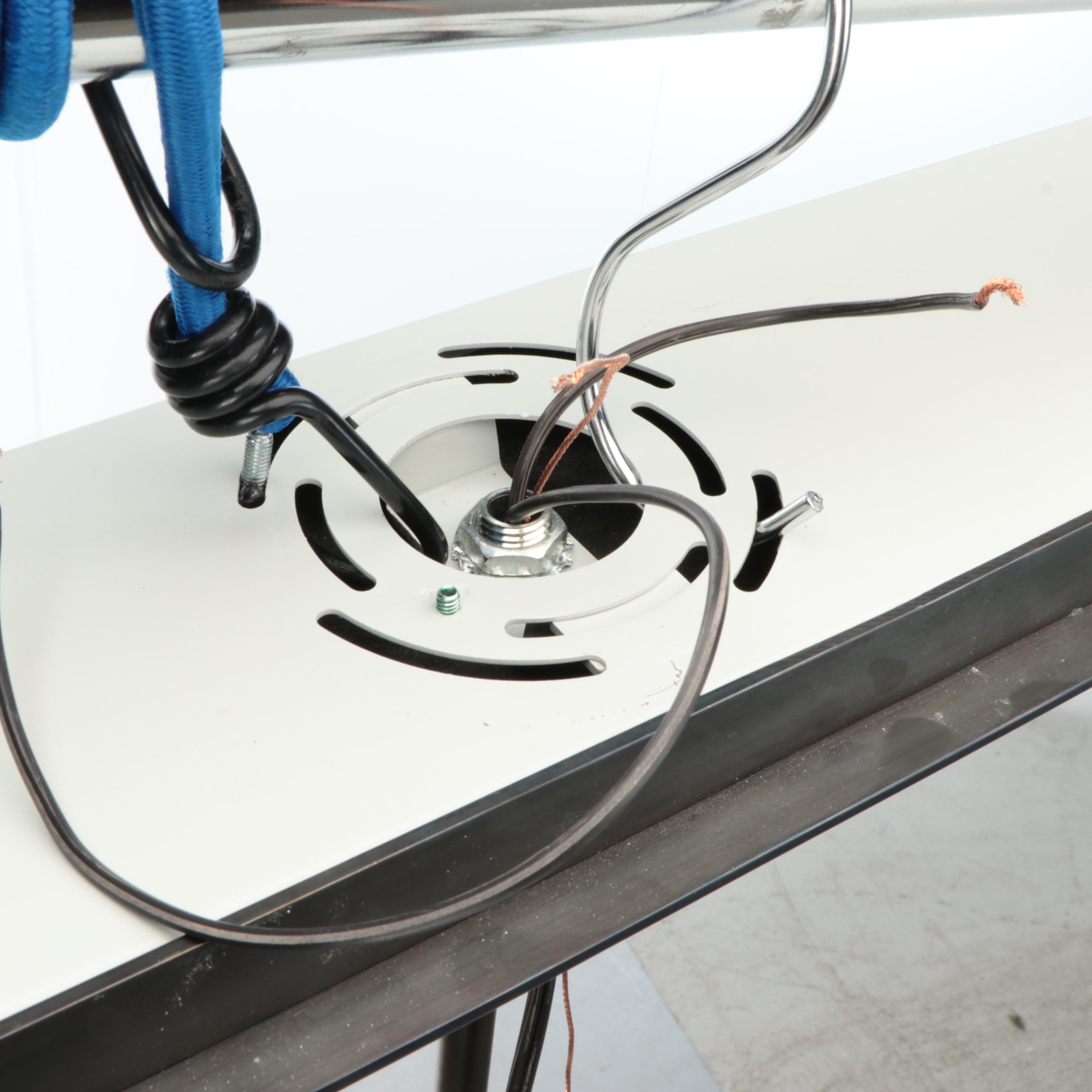 Kelly Wearstler "Forza" for Visual Comfort Shirred Fabric Linear Pendant