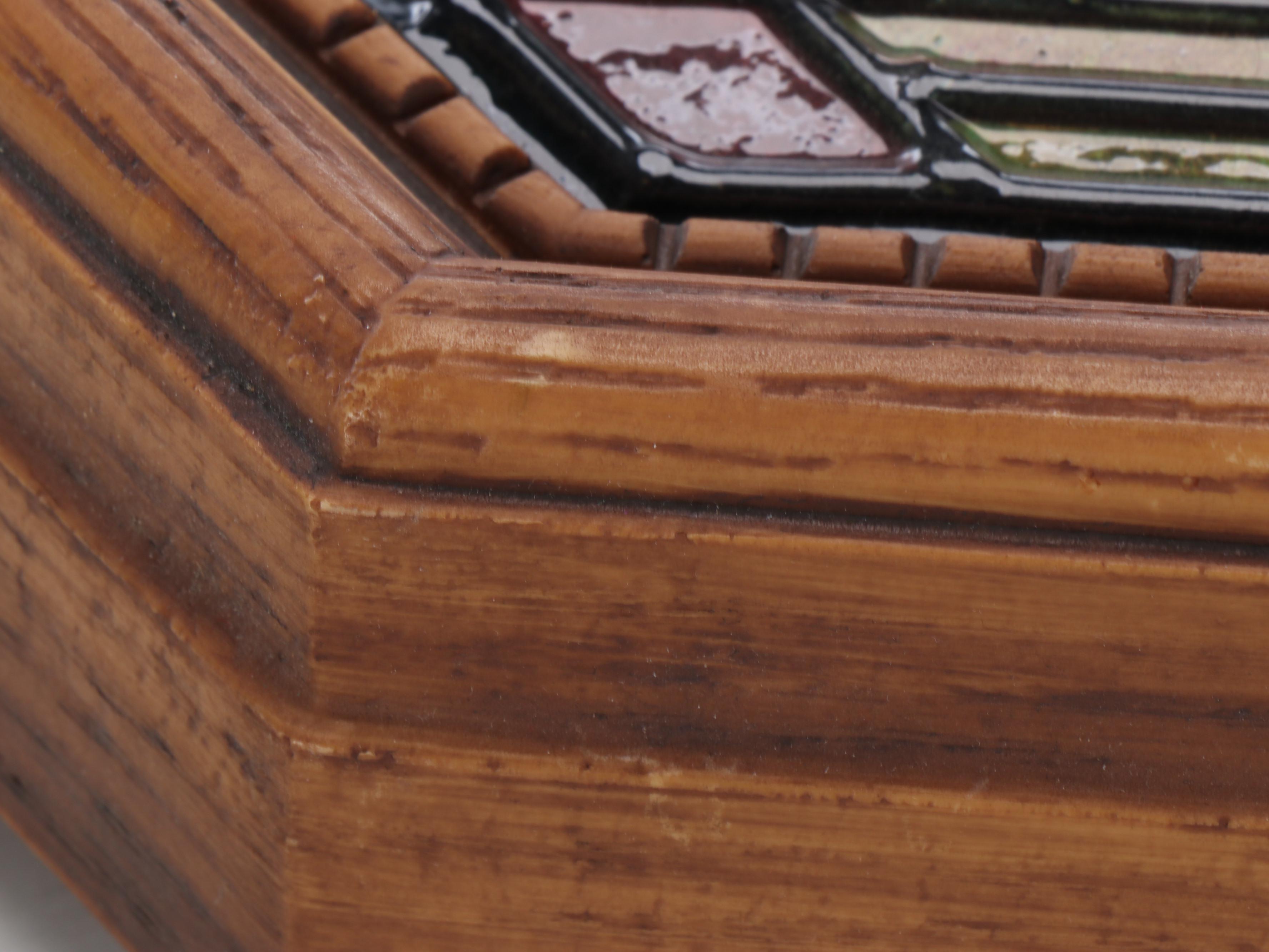 House of Heileman Cold Beer Series Blatz Faux-Stained Glass Light-Up Sign