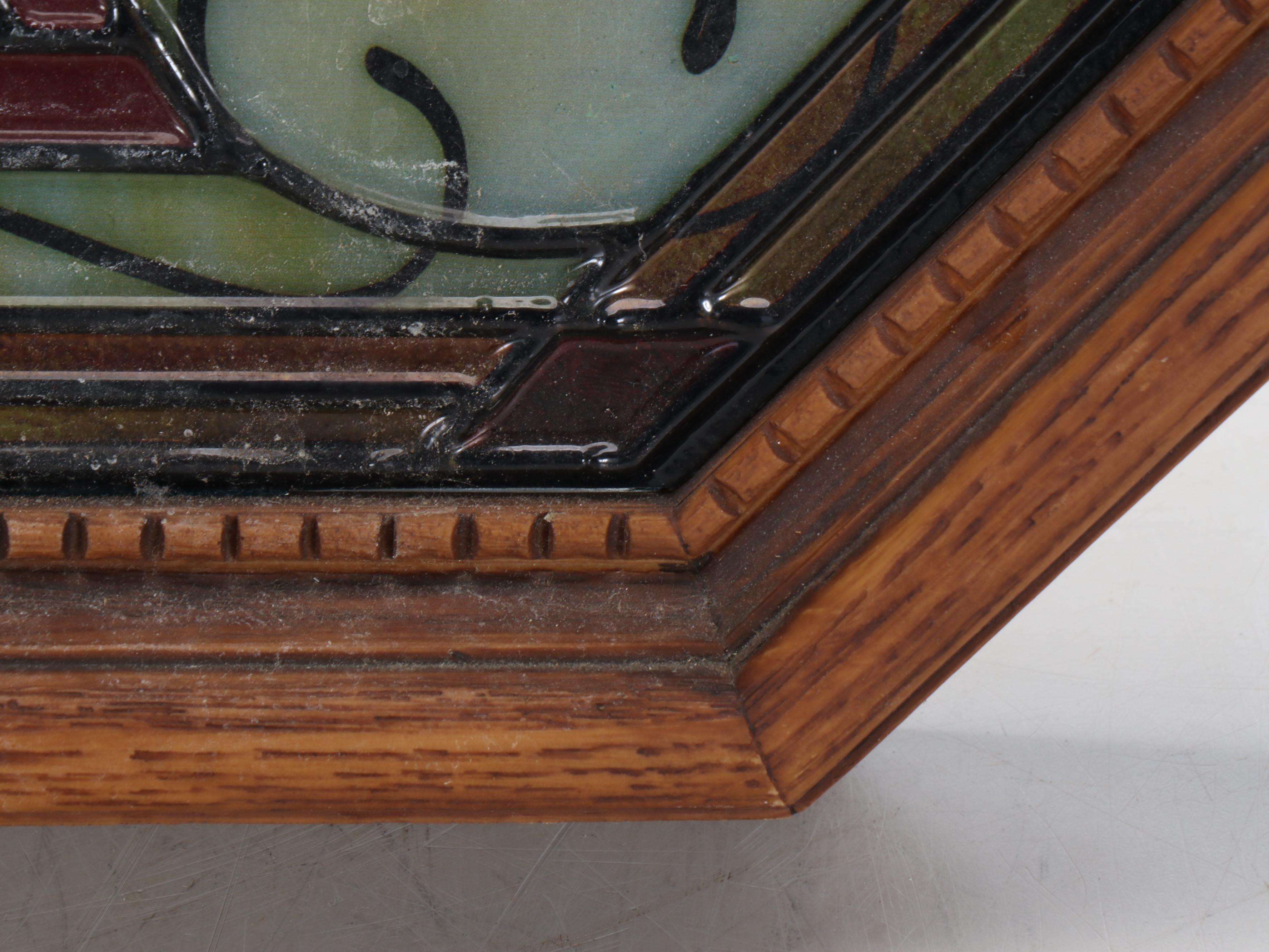 House of Heileman Cold Beer Series Blatz Faux-Stained Glass Light-Up Sign