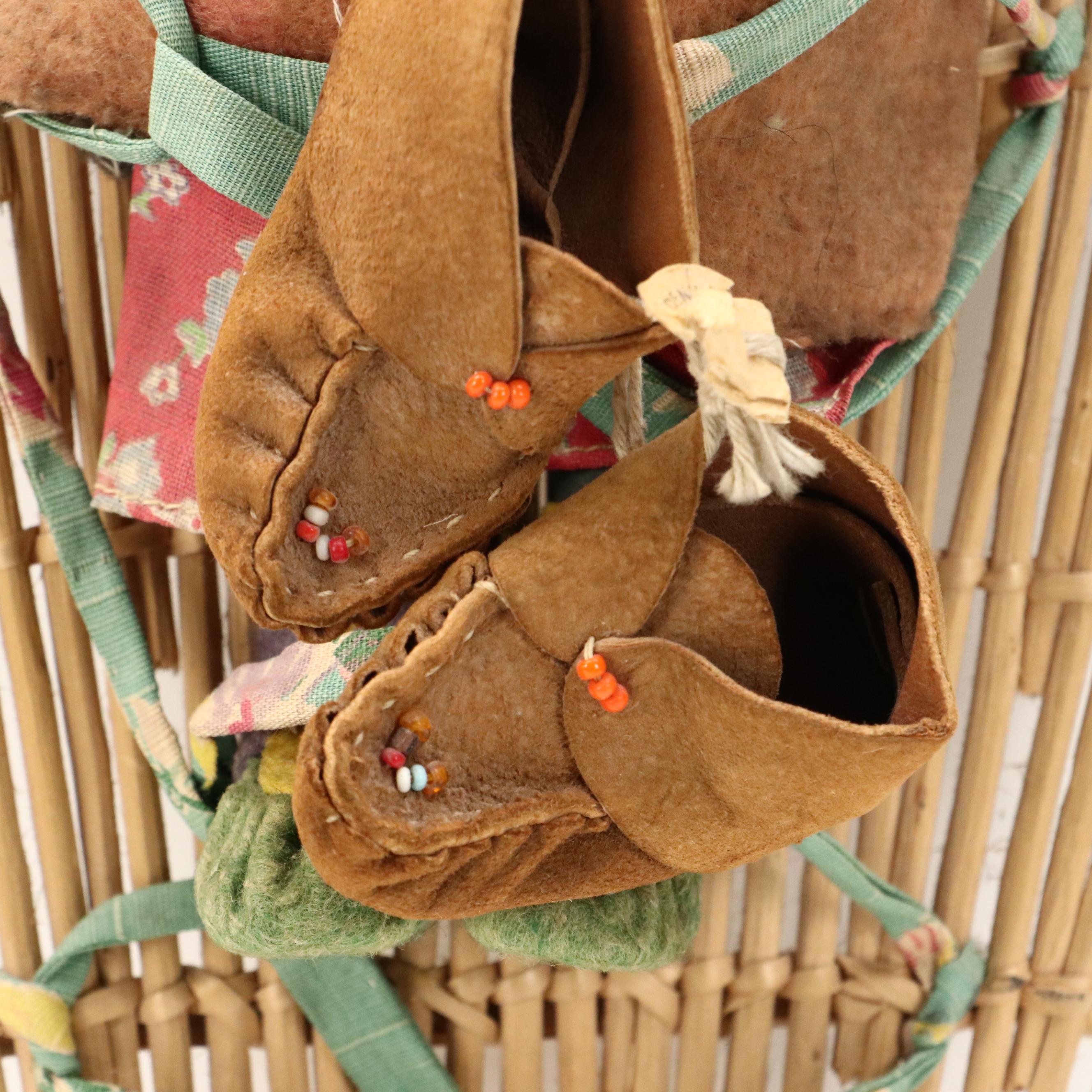 Skookum Doll with Cradle Board, Mid-20th Century