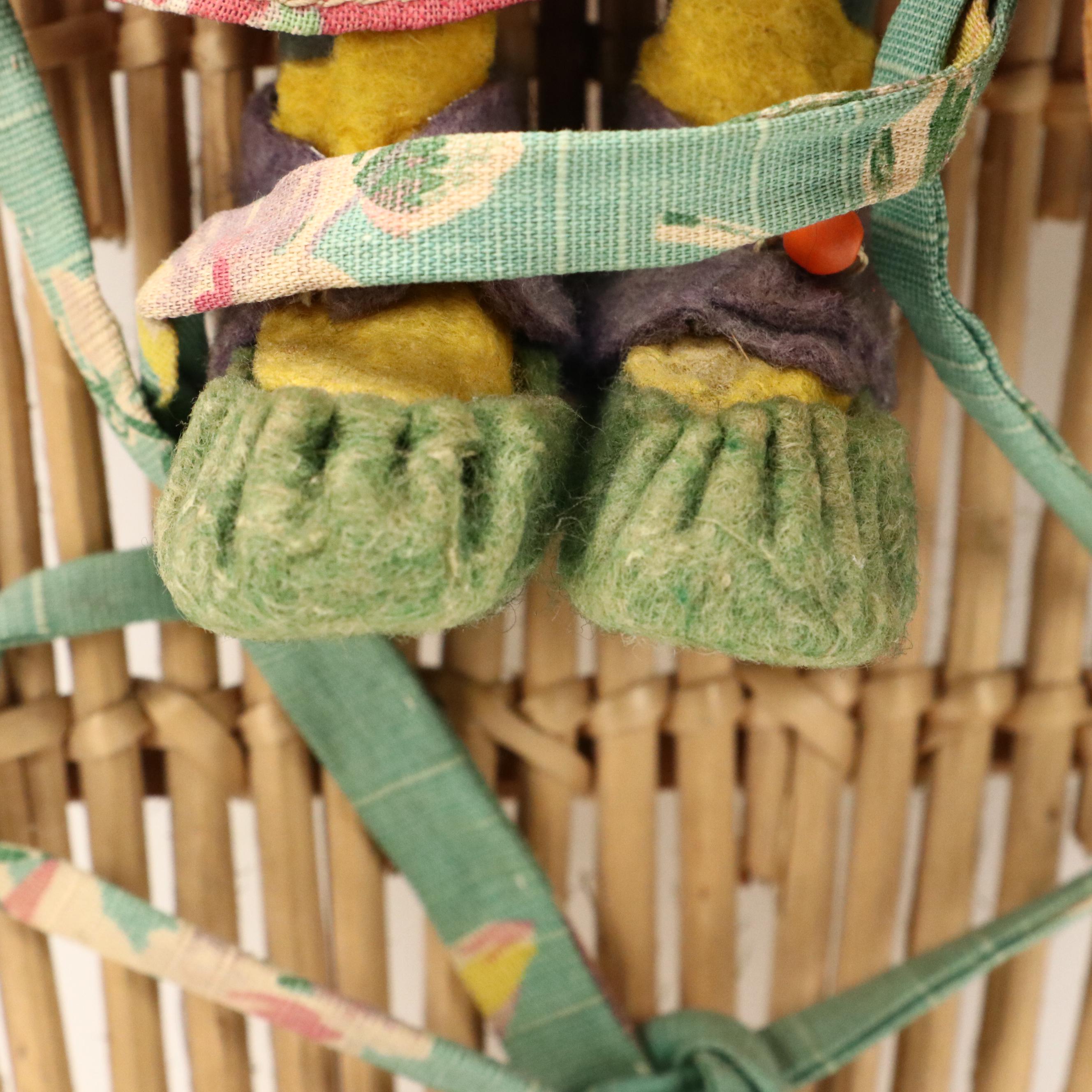 Skookum Doll with Cradle Board, Mid-20th Century