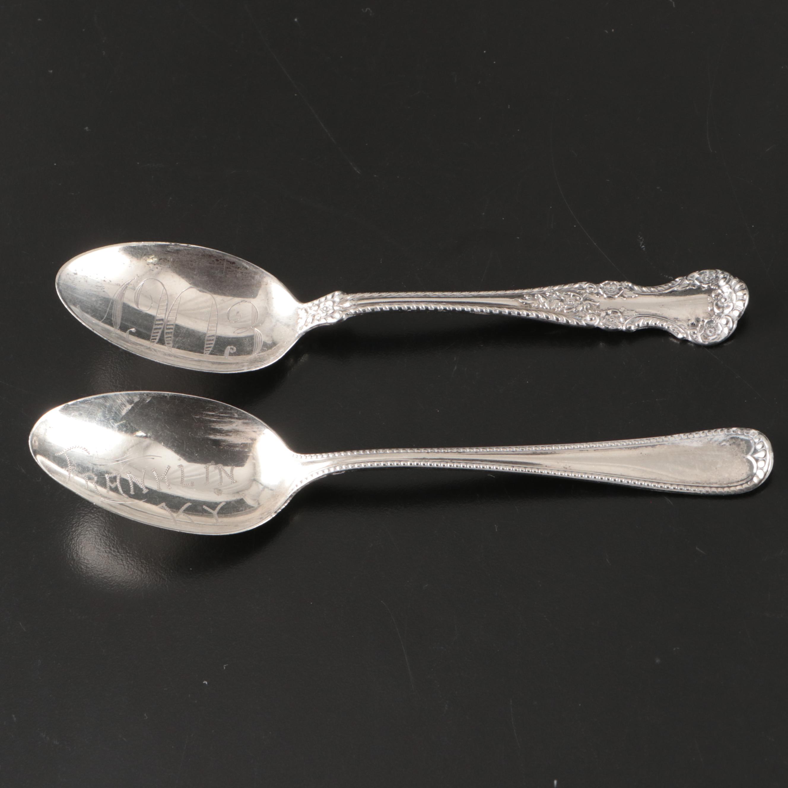 Gorham Sterling Silver Spoons with Other Personalized Sterling Silver Spoons