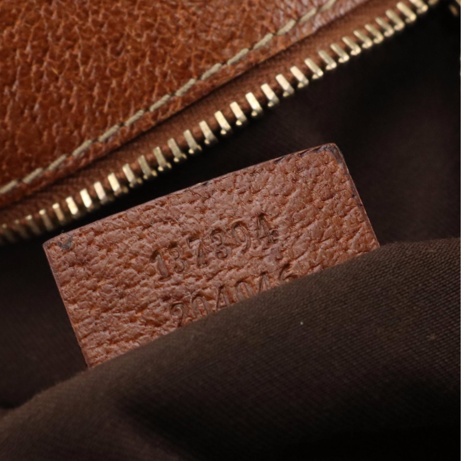 Gucci Bamboo Handle Tote in GG Canvas and Brown Leather