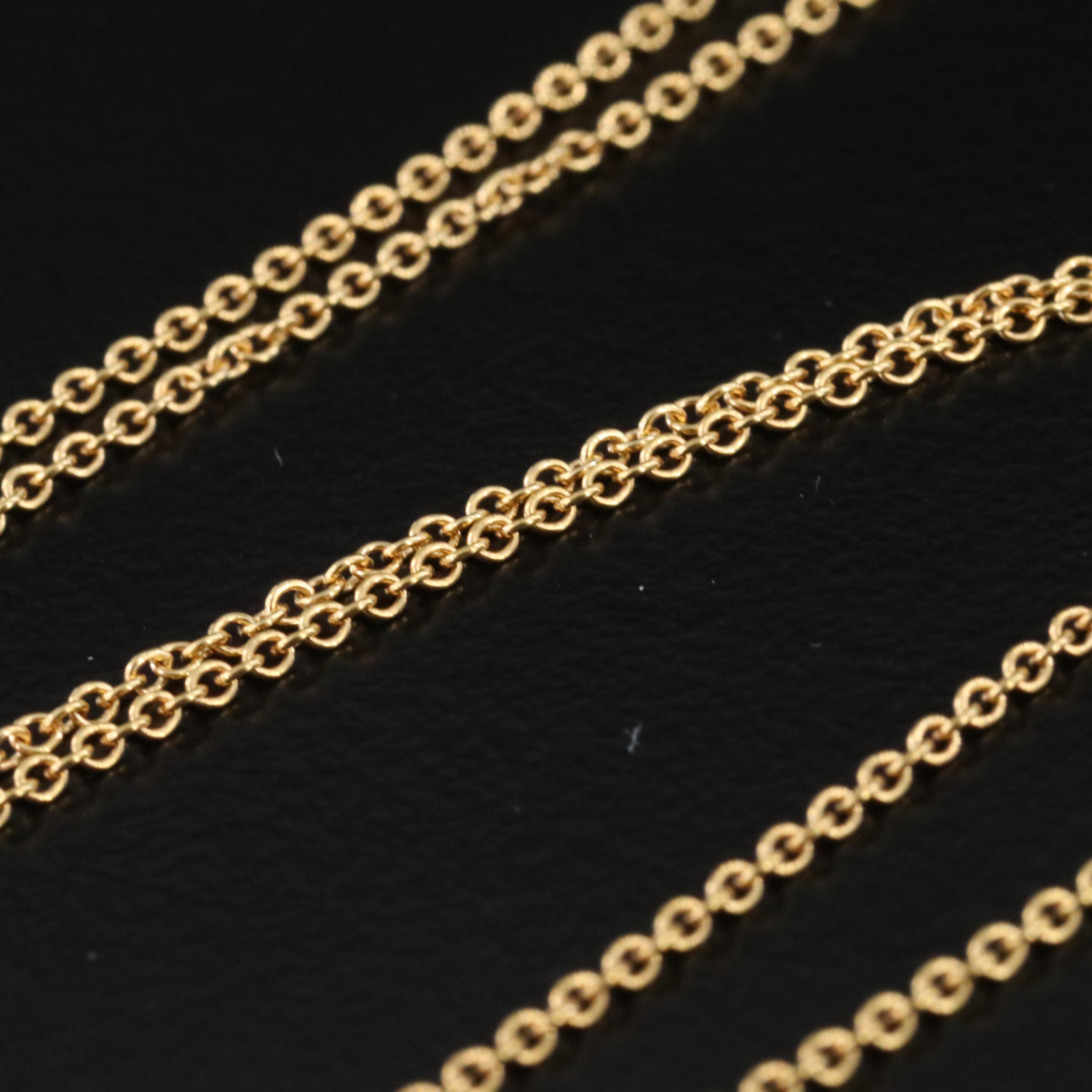 Tiffany & Co. 18K Door Knocker Drop Pearl Necklace