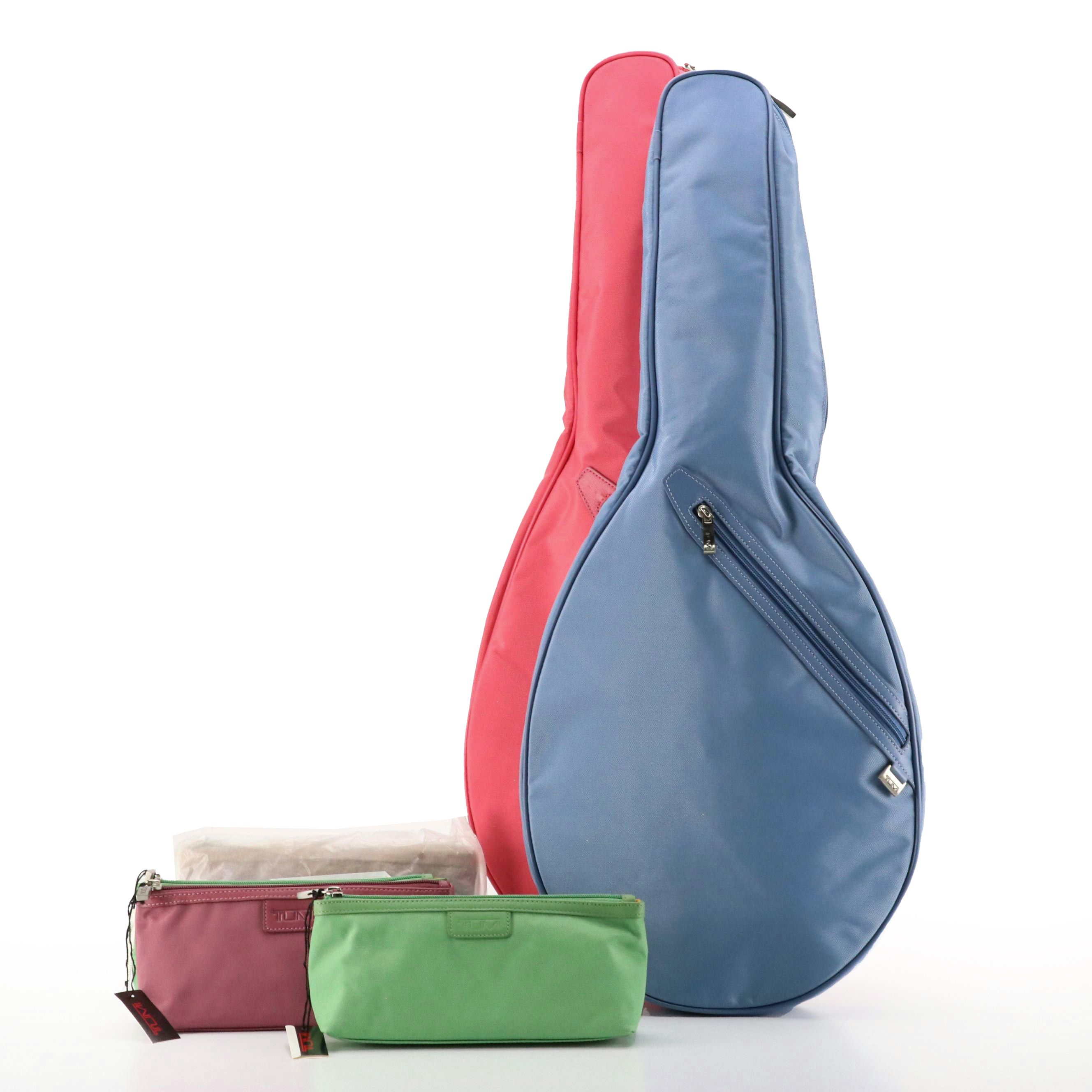 Tumi Vista Collection Tennis Racquet Covers and Utility Pouches in Nylon W/ Tags