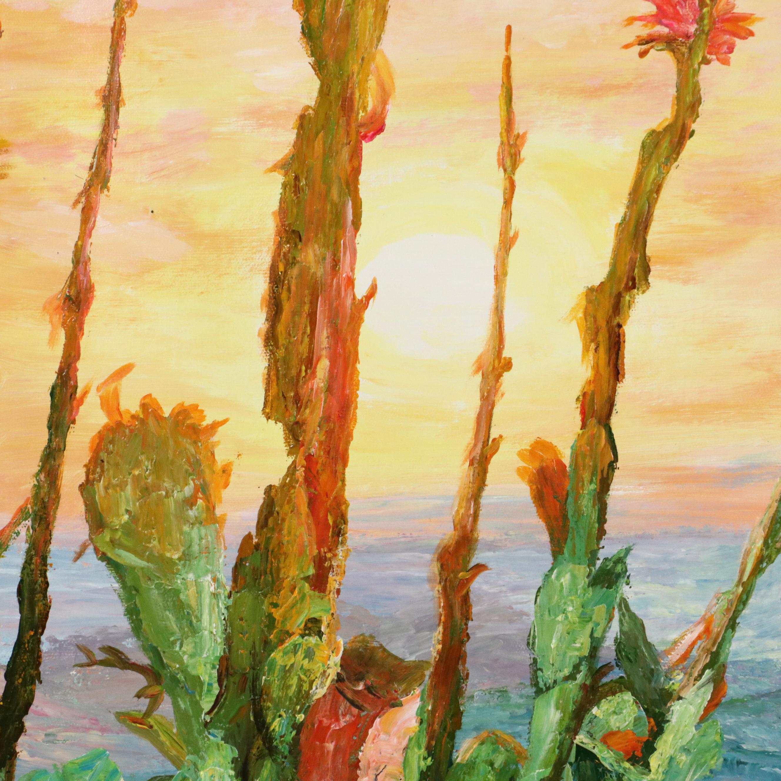 Quinten Coastal Landscape Oil Painting, 21st Century