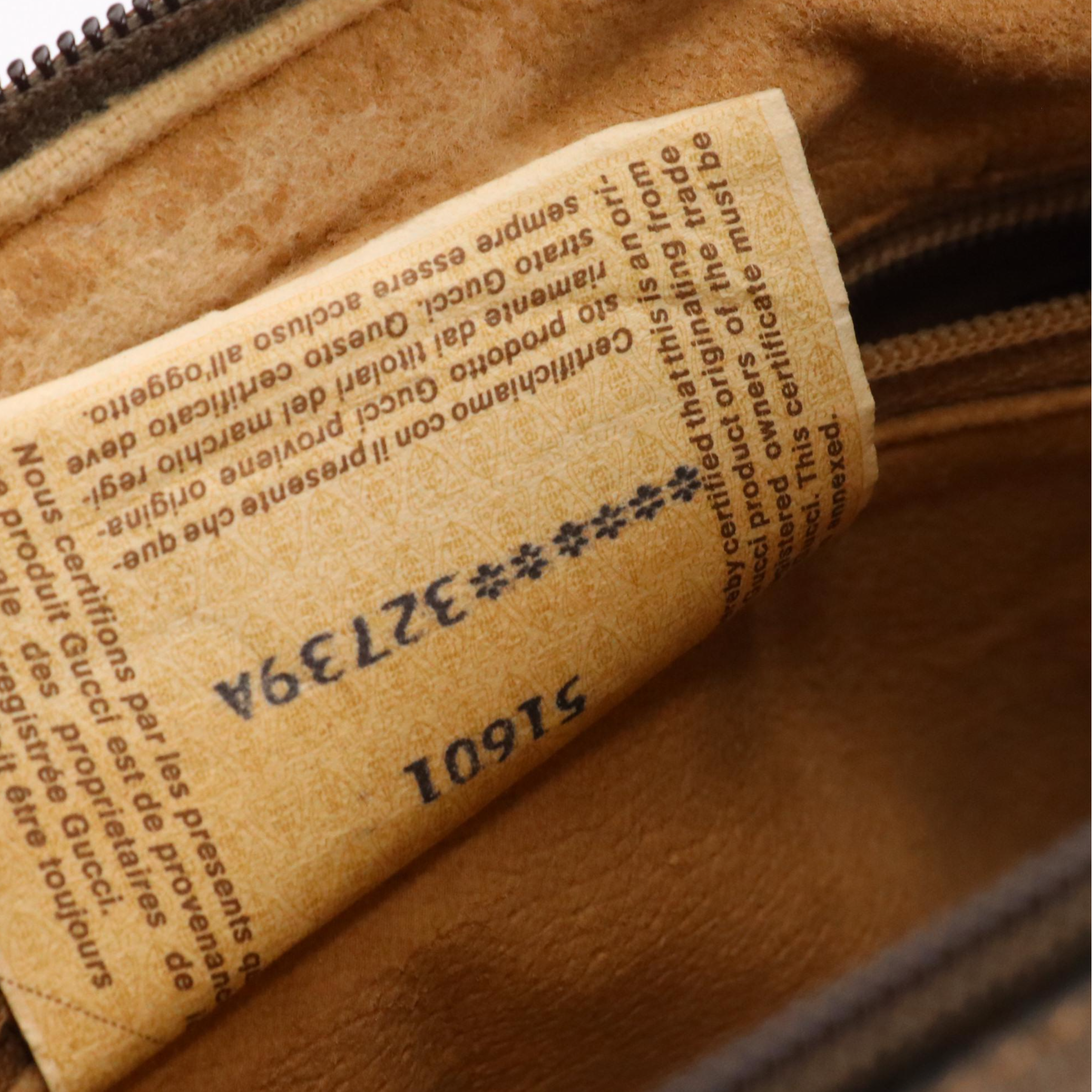 Gucci Accessory Collection Boston Bag in GG Supreme Canvas, Web Stripe & Leather