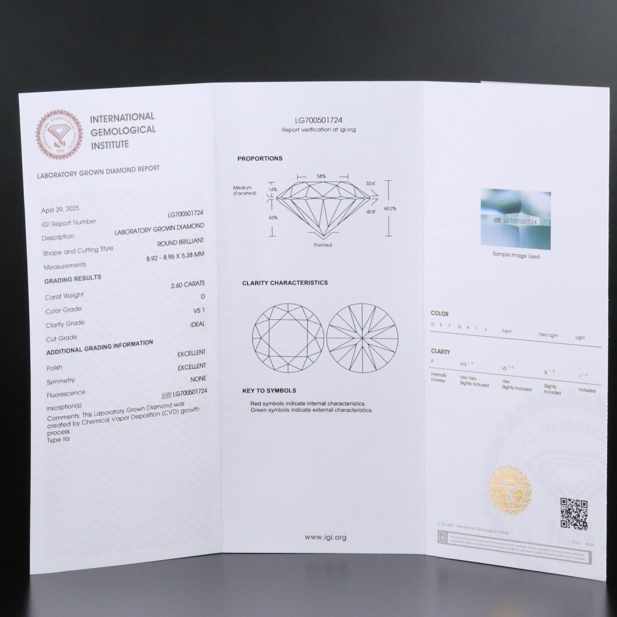 Platinum 5.25 CTW Lab Grown Diamond Stud Earrings with IGI Reports