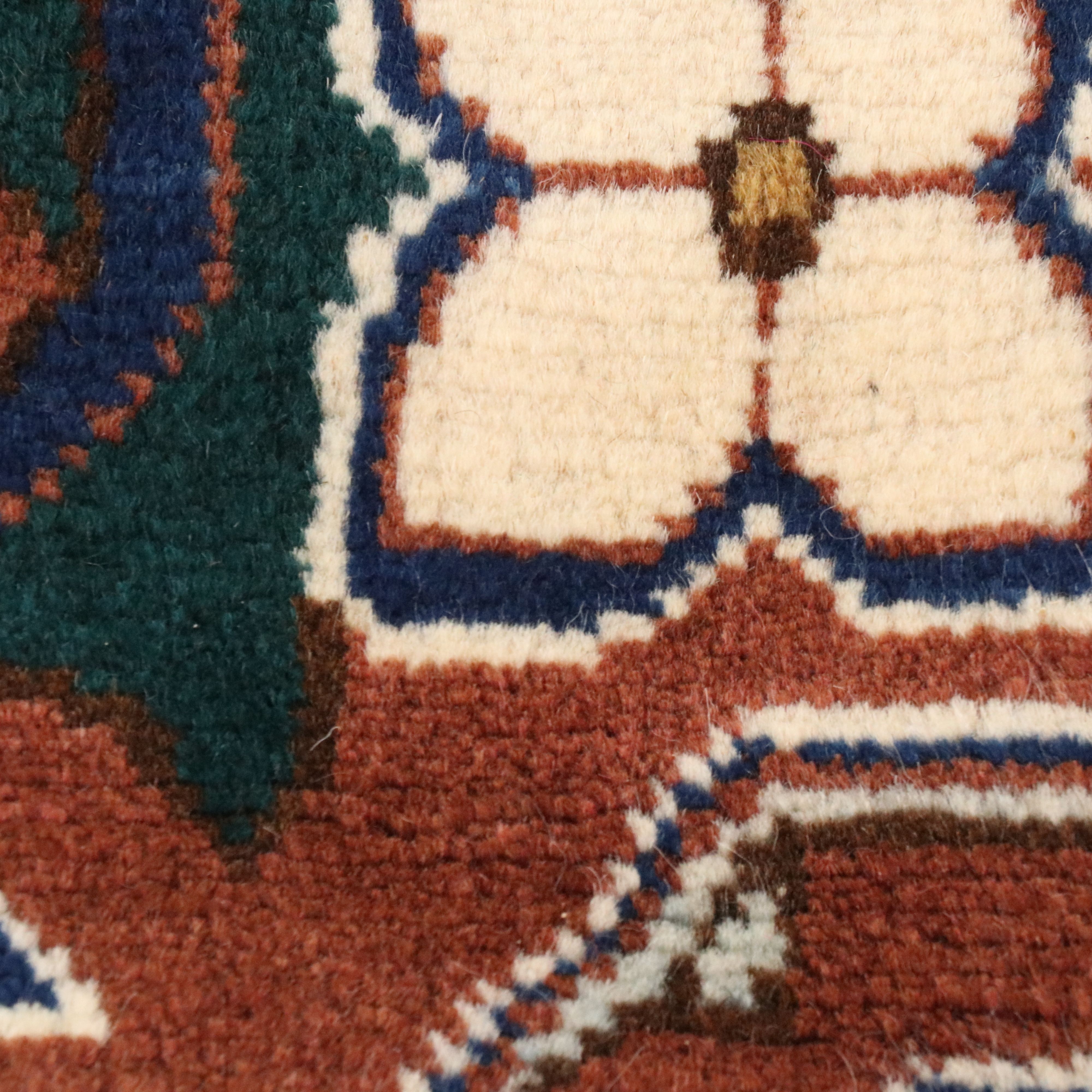 9'5 x 13'2 Hand-Knotted Persian Heriz Room-Sized Rug