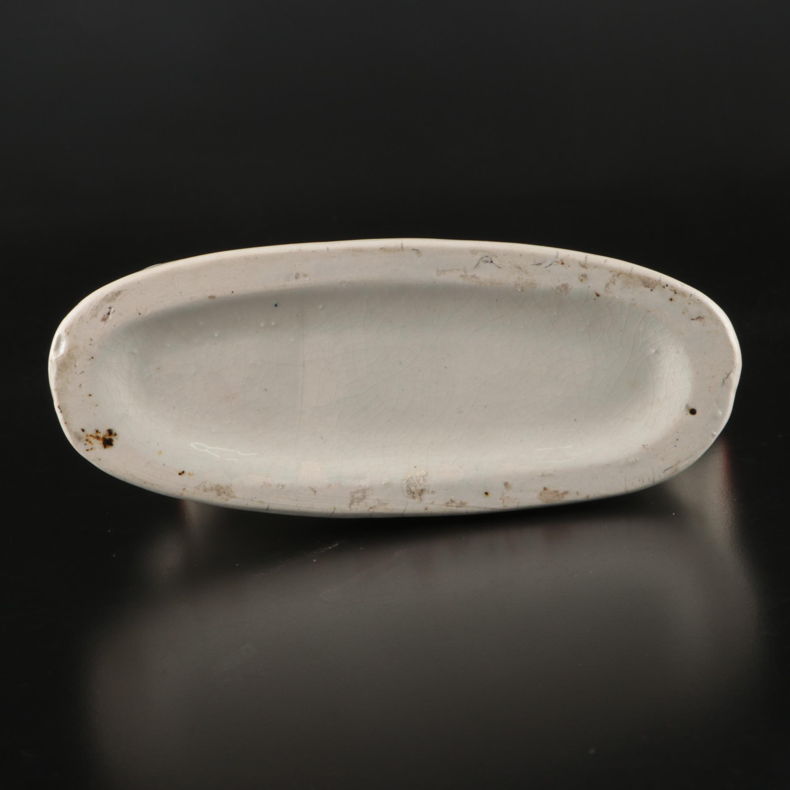 Staffordshire Little Red Riding Hood Spill Vase and Figurine with Faux Clock