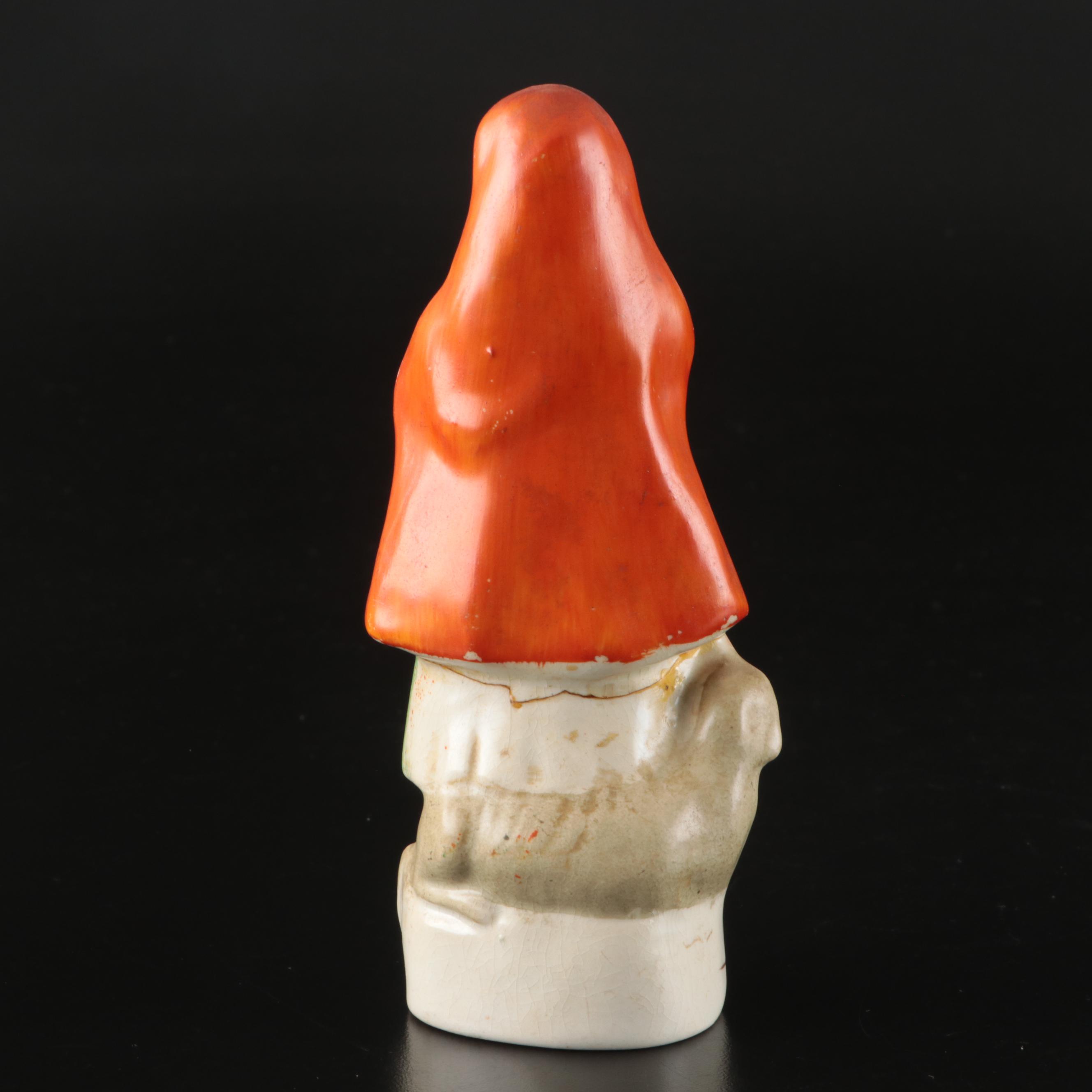 Staffordshire Little Red Riding Hood Spill Vase and Figurine with Faux Clock