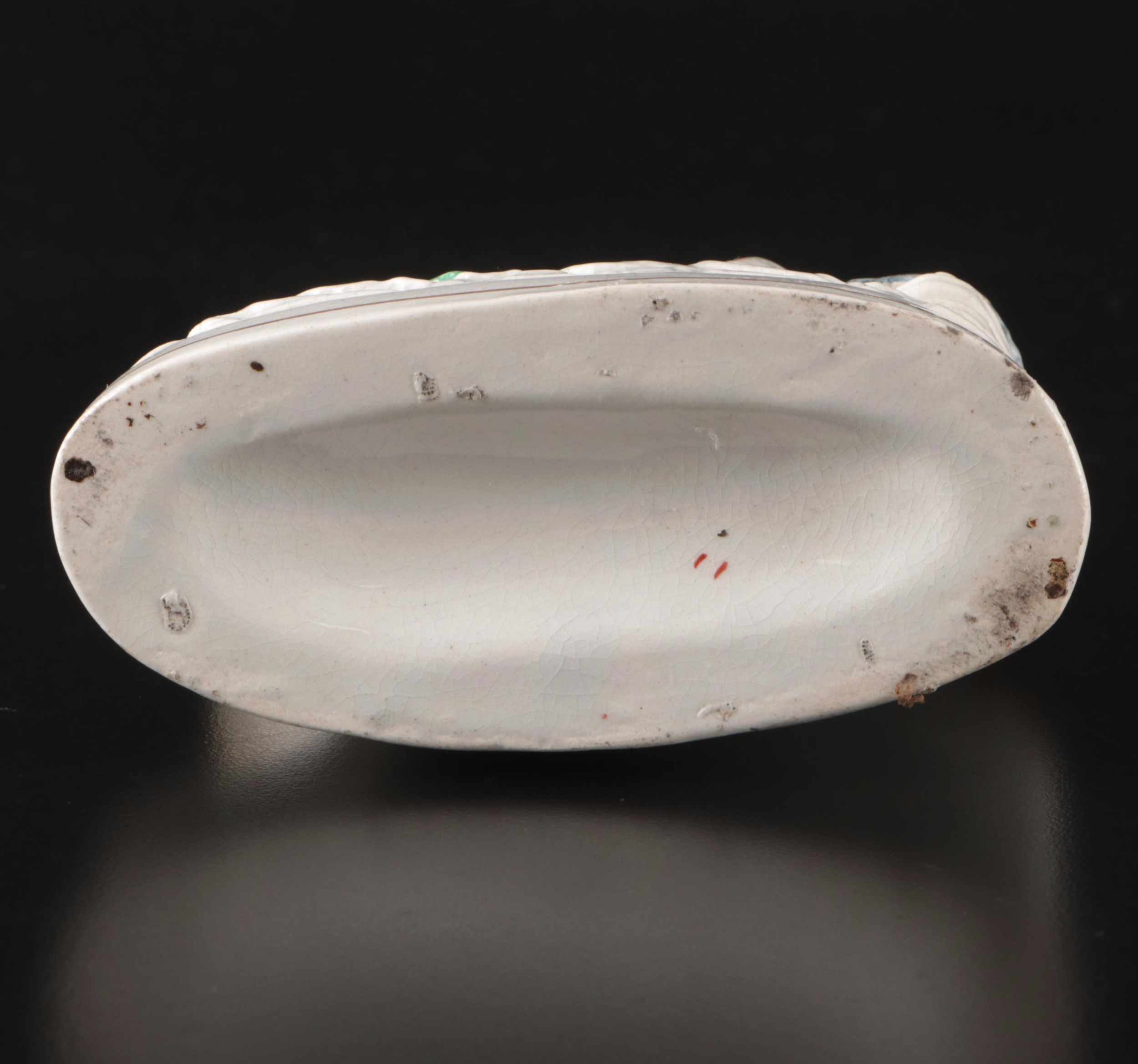 Staffordshire Little Red Riding Hood Spill Vase and Figurine with Faux Clock