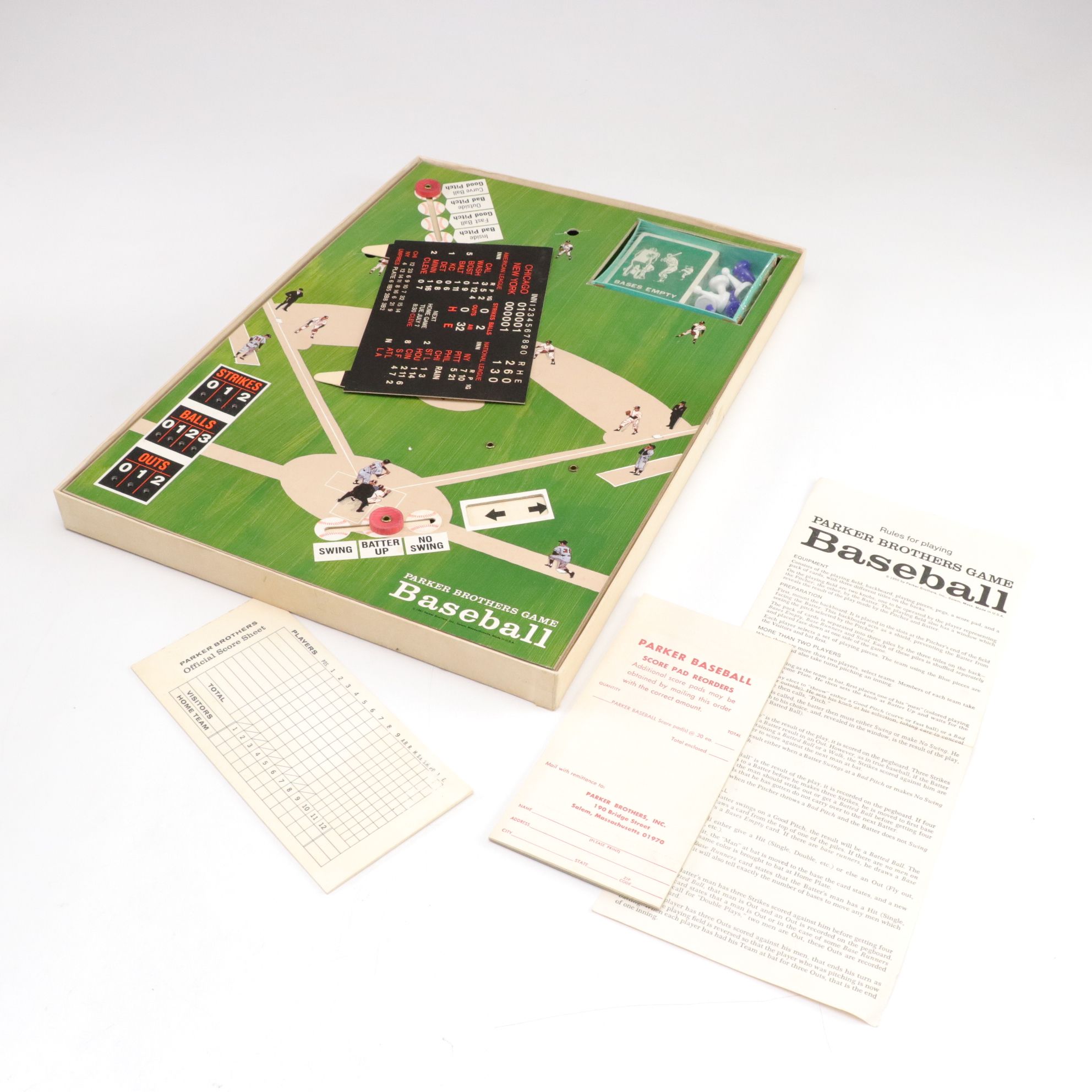 "Big League Baseball" with Other Baseball Board Games, Mid-Late 20th C.