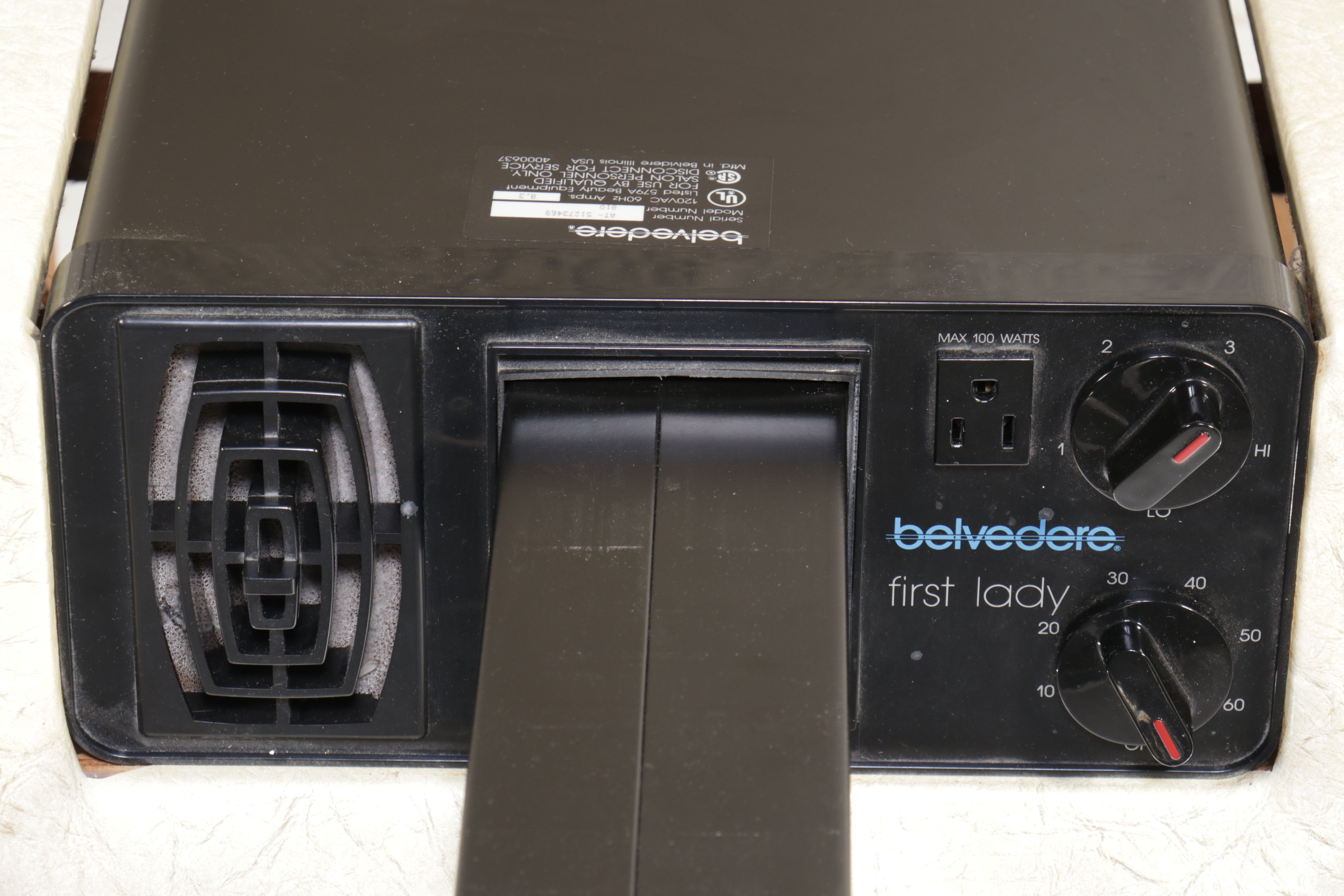 Belvedere "First Lady" Mid-Century Hair Dryer Salon Chair