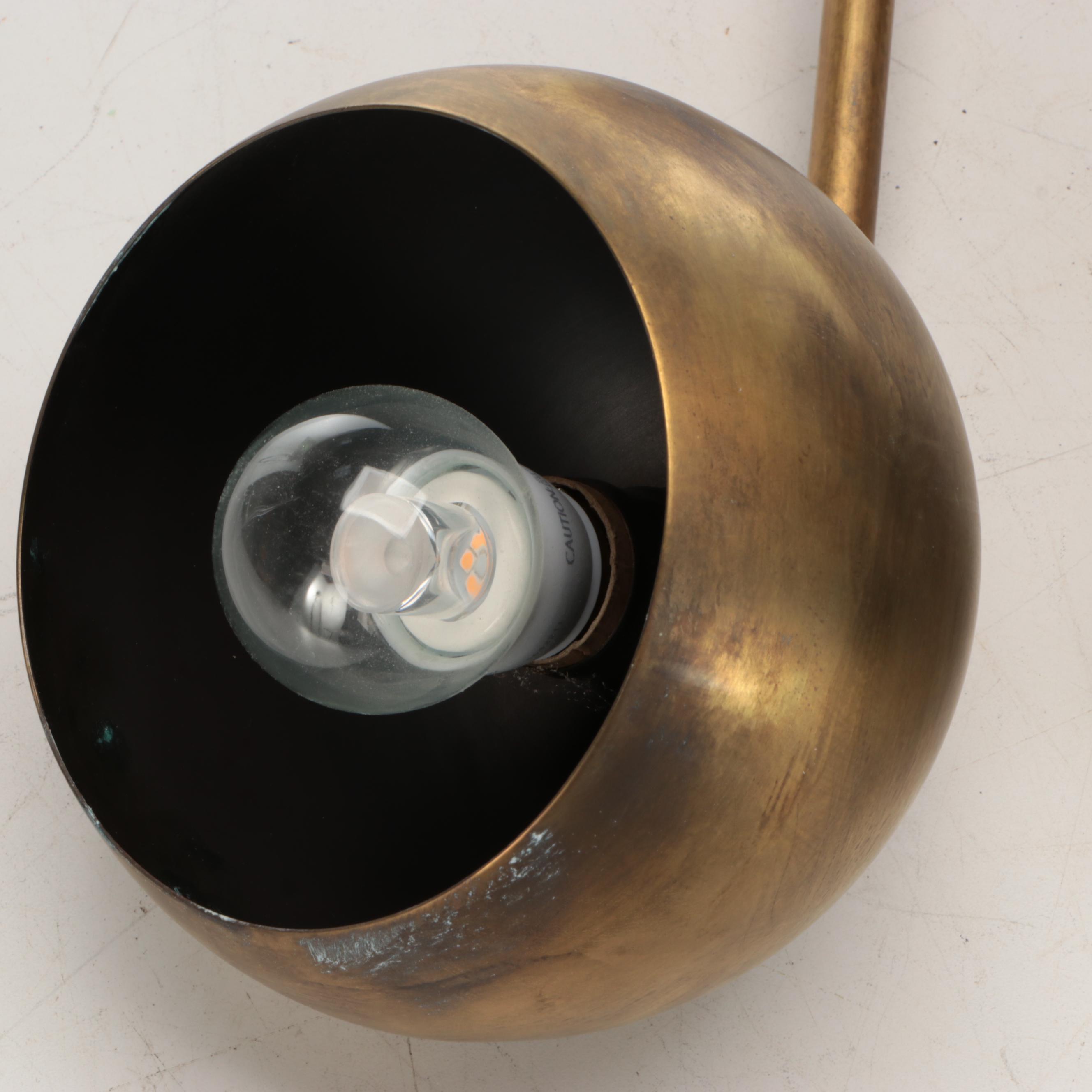 Schoolhouse Electric & Supply Co. Brass Finish Eyeball Wall Sconces
